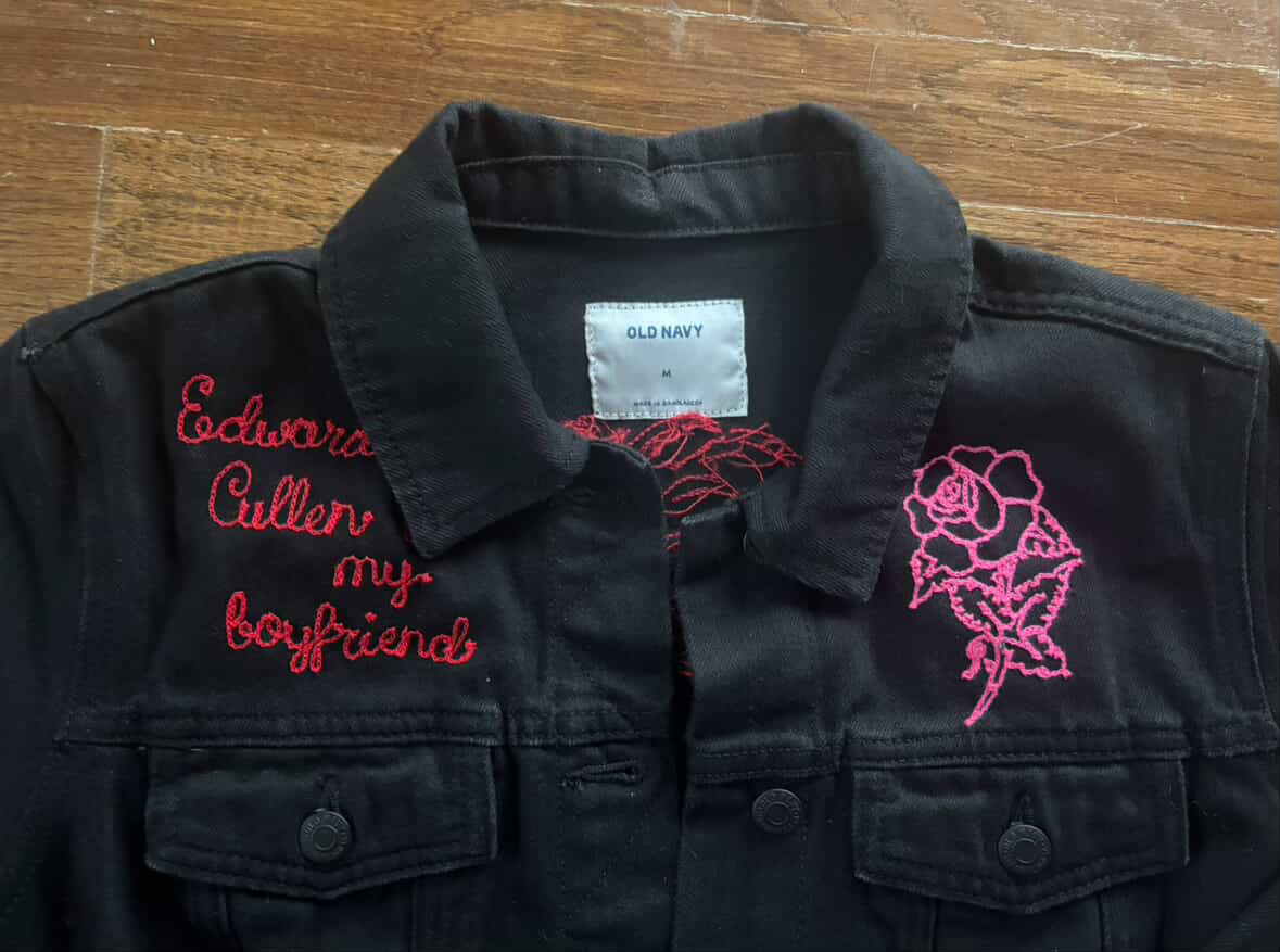 Edward Cullen is my BF Black Denim Jacket