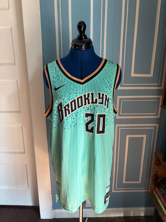 2026 WNBA Rebel Edition Brooklyn New York Liberty Custom Rhinestone Jersey #20 Ionescu