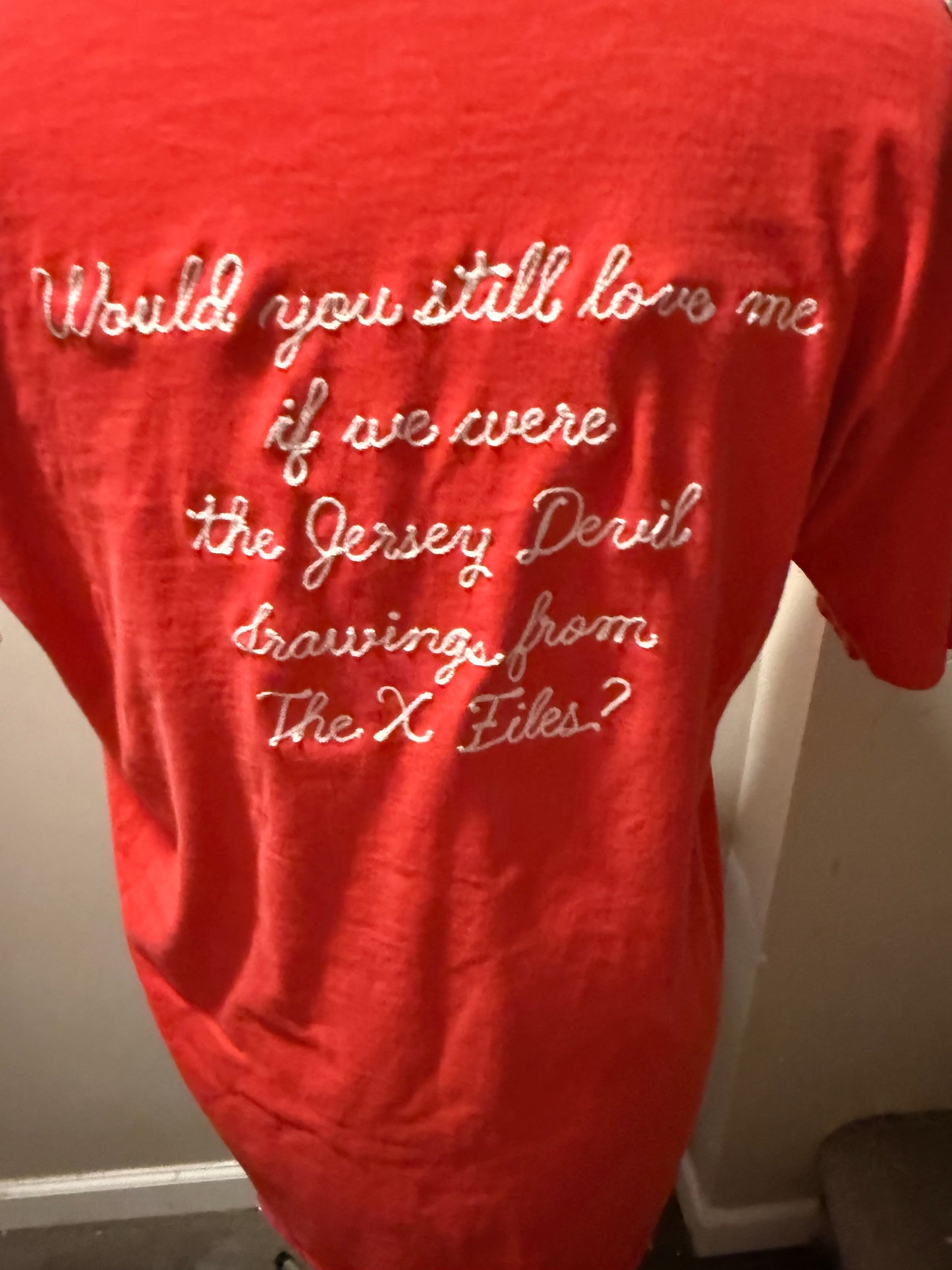 The Jersey Devil VTG Red FBI Academy S/S Tee - LG