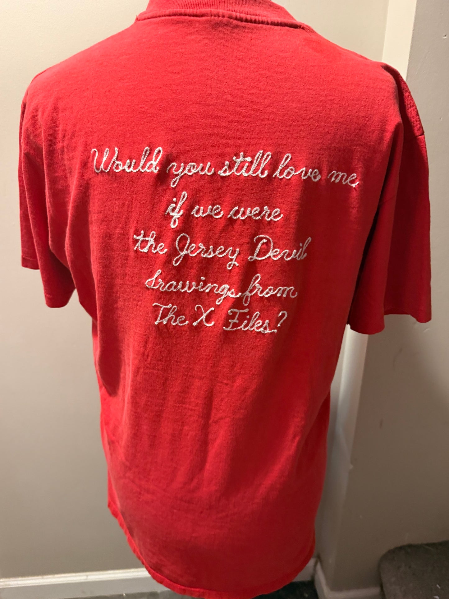The Jersey Devil VTG Red FBI Academy S/S Tee - LG