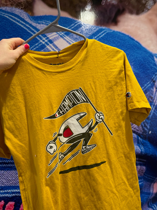 Blank Vintage Yellow Champion Running Tee