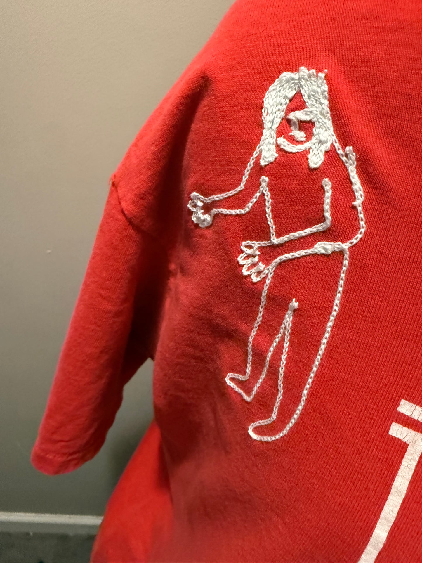 The Jersey Devil VTG Red FBI Academy S/S Tee - LG