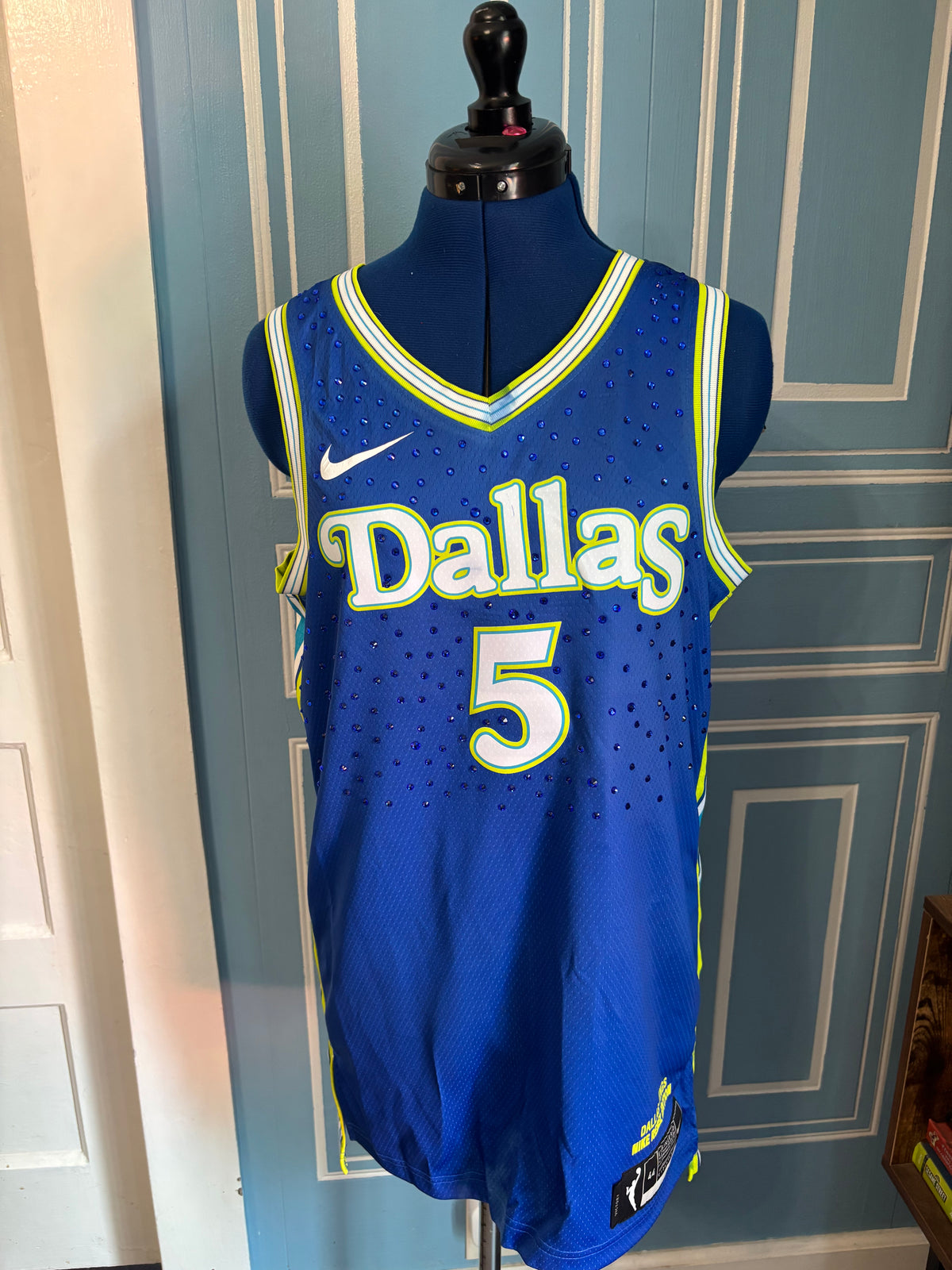2026 WNBA Rebel Edition Dallas Wings #5 Bueckers Custom Rhinestone Jersey With Defects