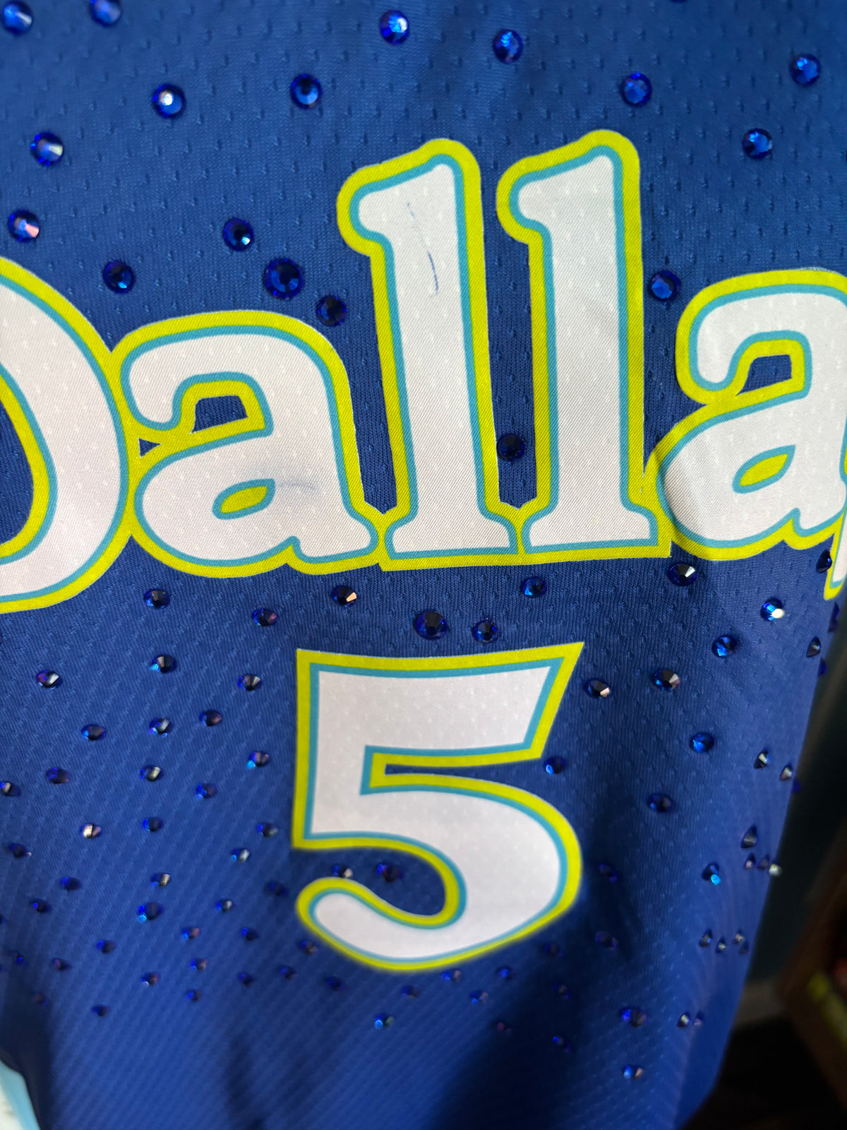2026 WNBA Rebel Edition Dallas Wings #5 Bueckers Custom Rhinestone Jersey With Defects