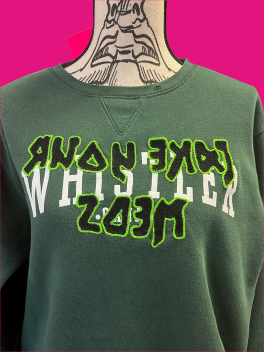 Green Whistler, Canada "Take Your Meds" Crewneck