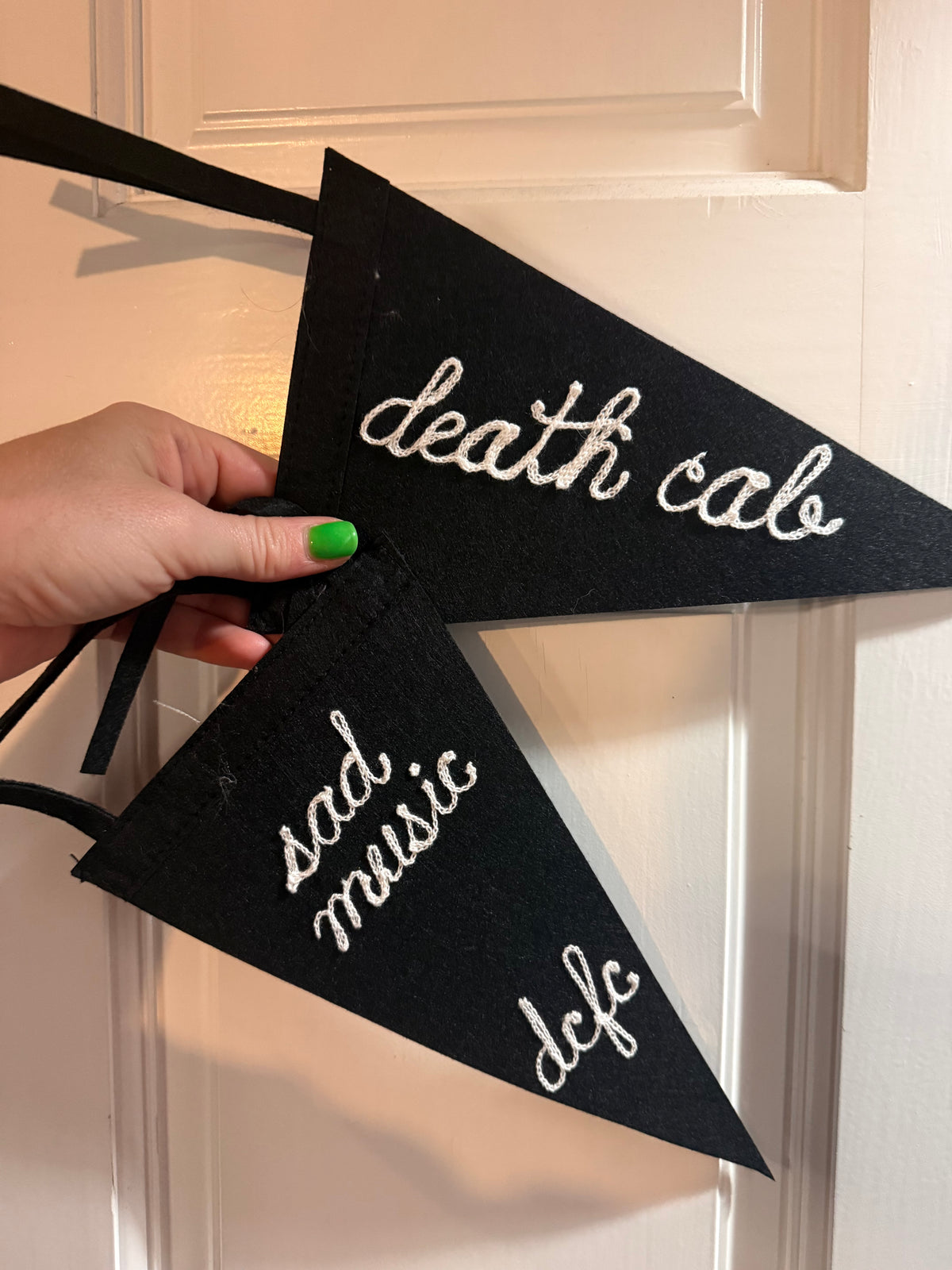 Chainstitched Felt Pennants