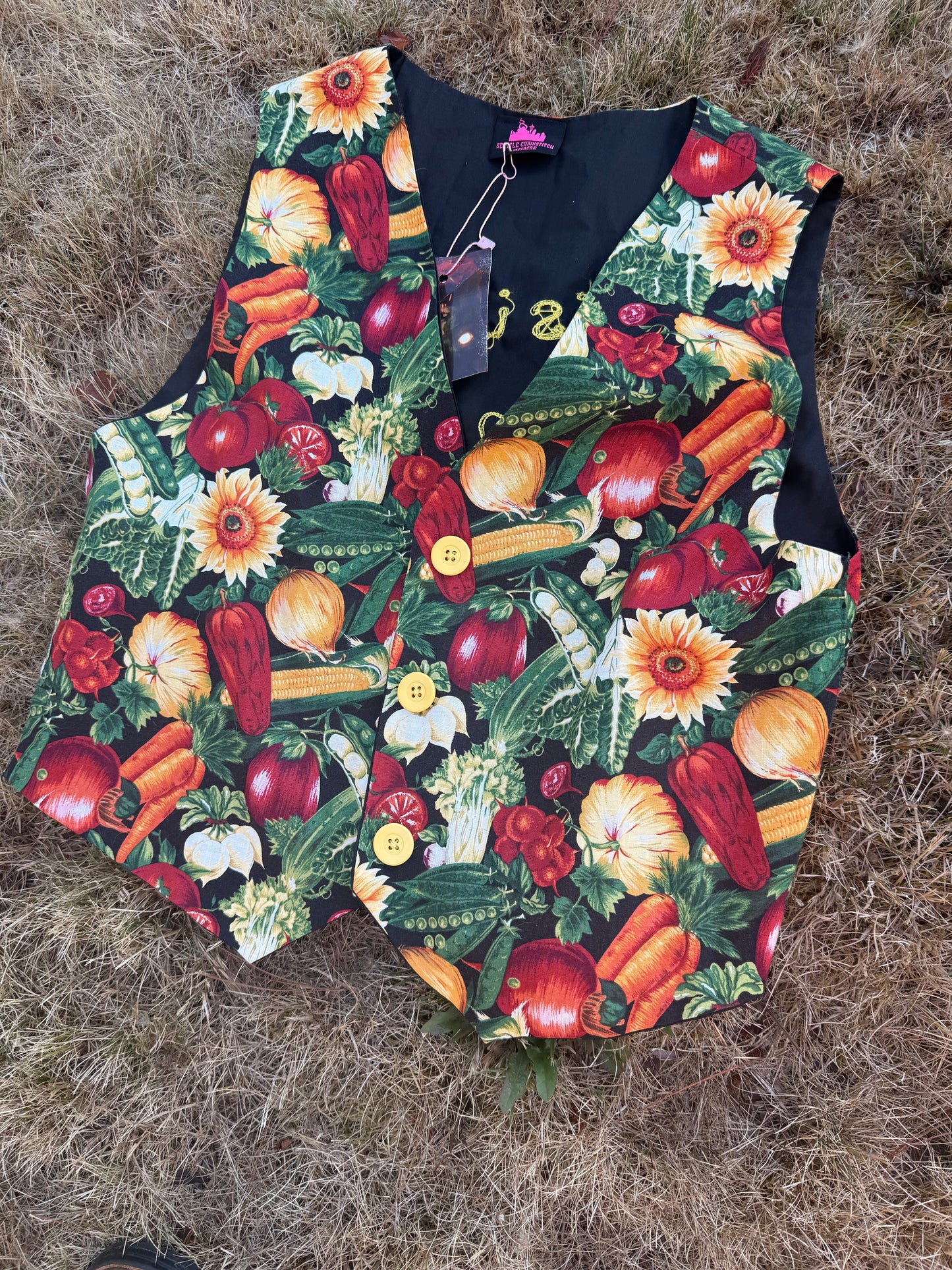 This is My Crop Top Vegetable Cotton VTG Vest - LG