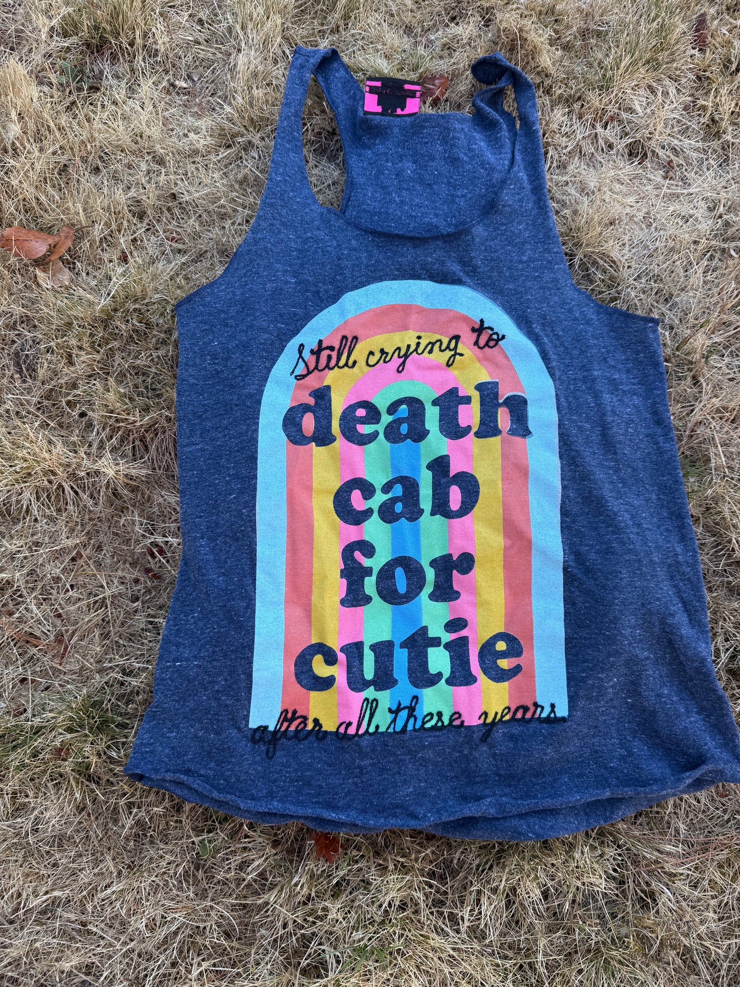 Still Crying to Death Cab After All These Years Blue Graphic Tank - SM