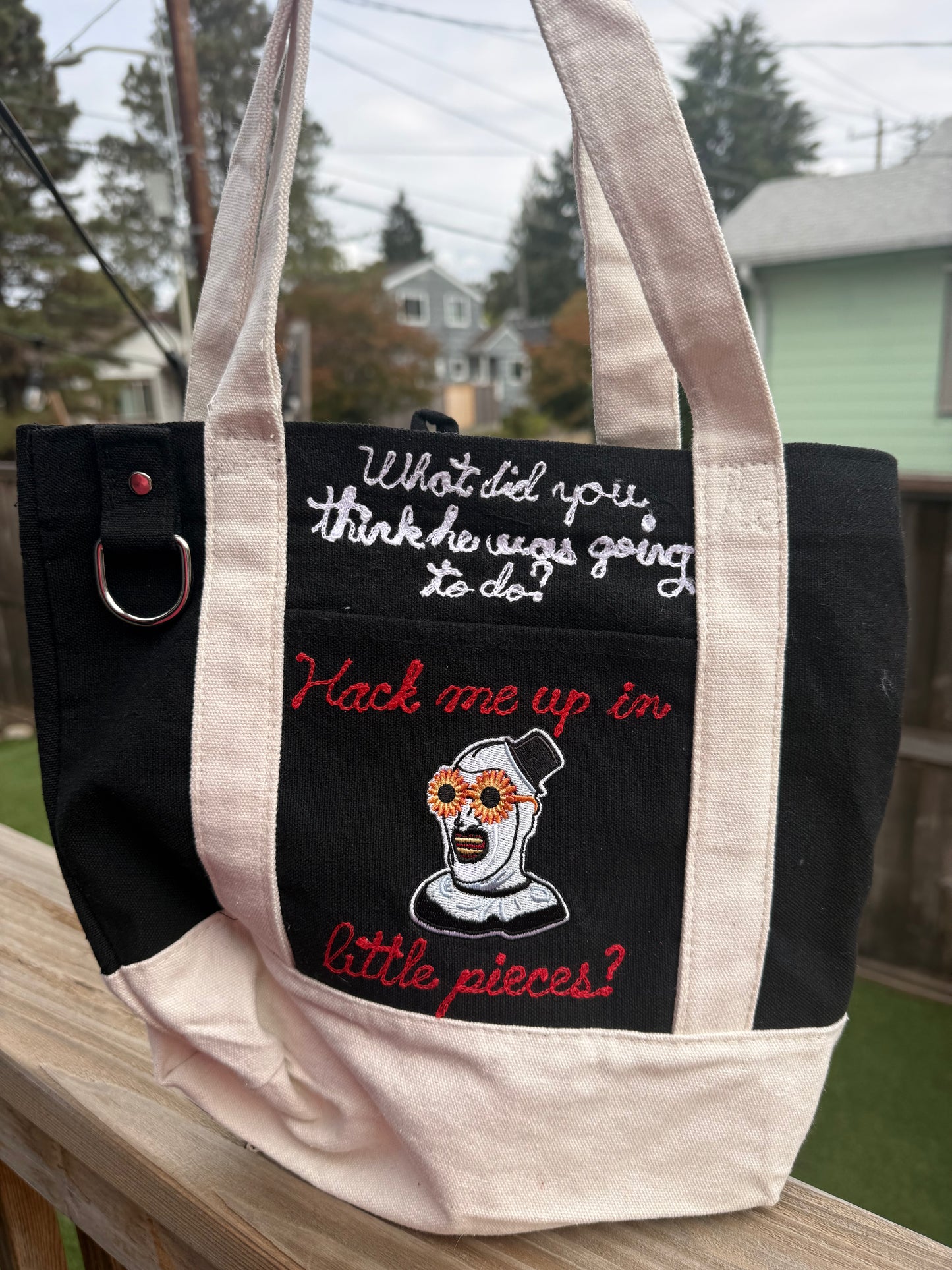 What did you think he was going to do? Terrifier Mini-Tote