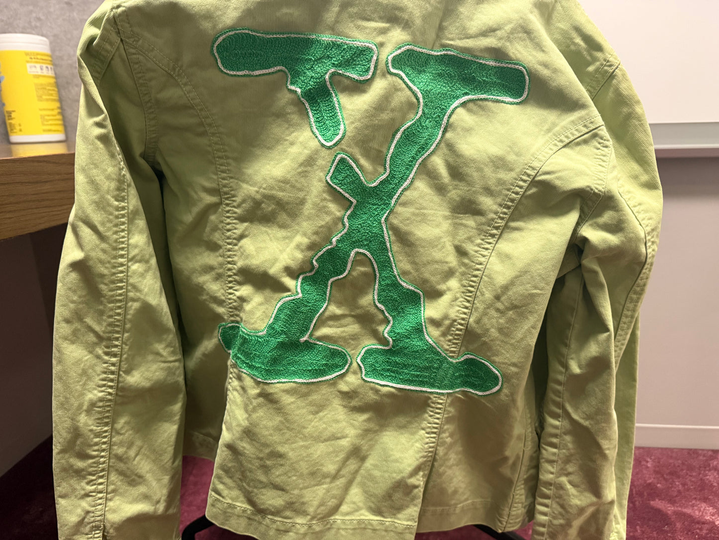 Do You Believe in the Existence of Extraterrestrials? Green Denim Coat - MD