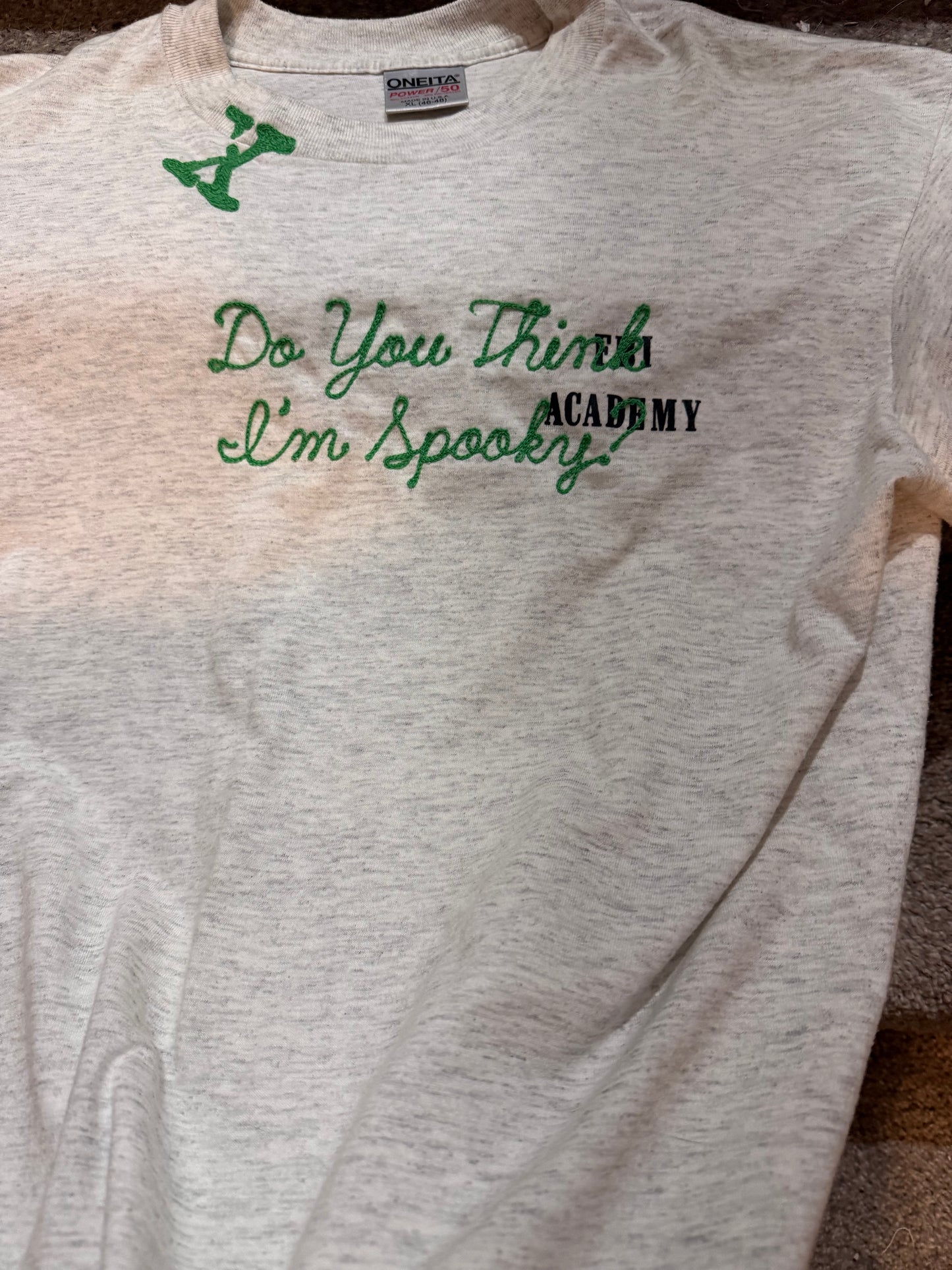 Do You Think I'm Spooky? Gray FBI VTG Tee - XL