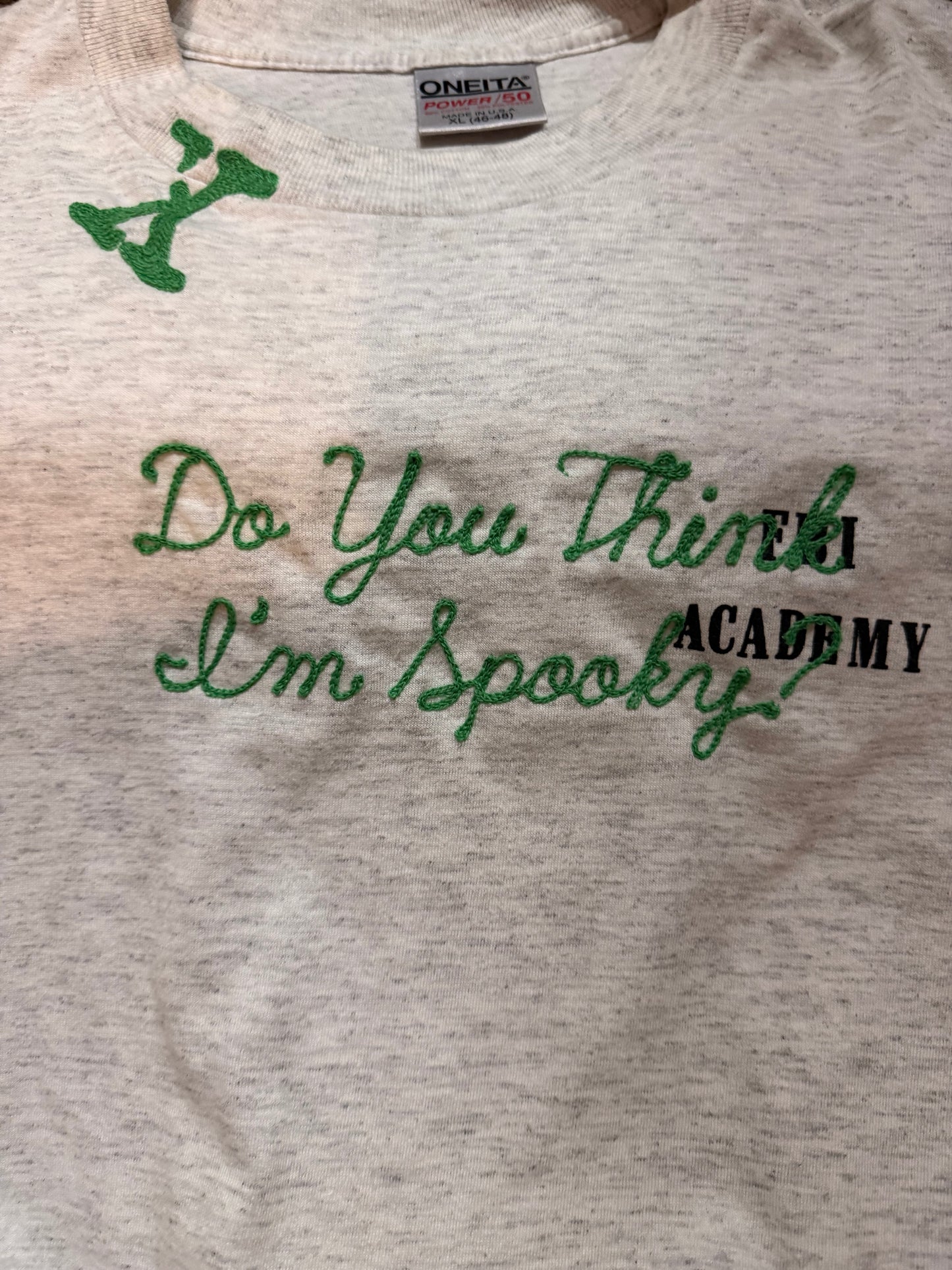 Do You Think I'm Spooky? Gray FBI VTG Tee - XL