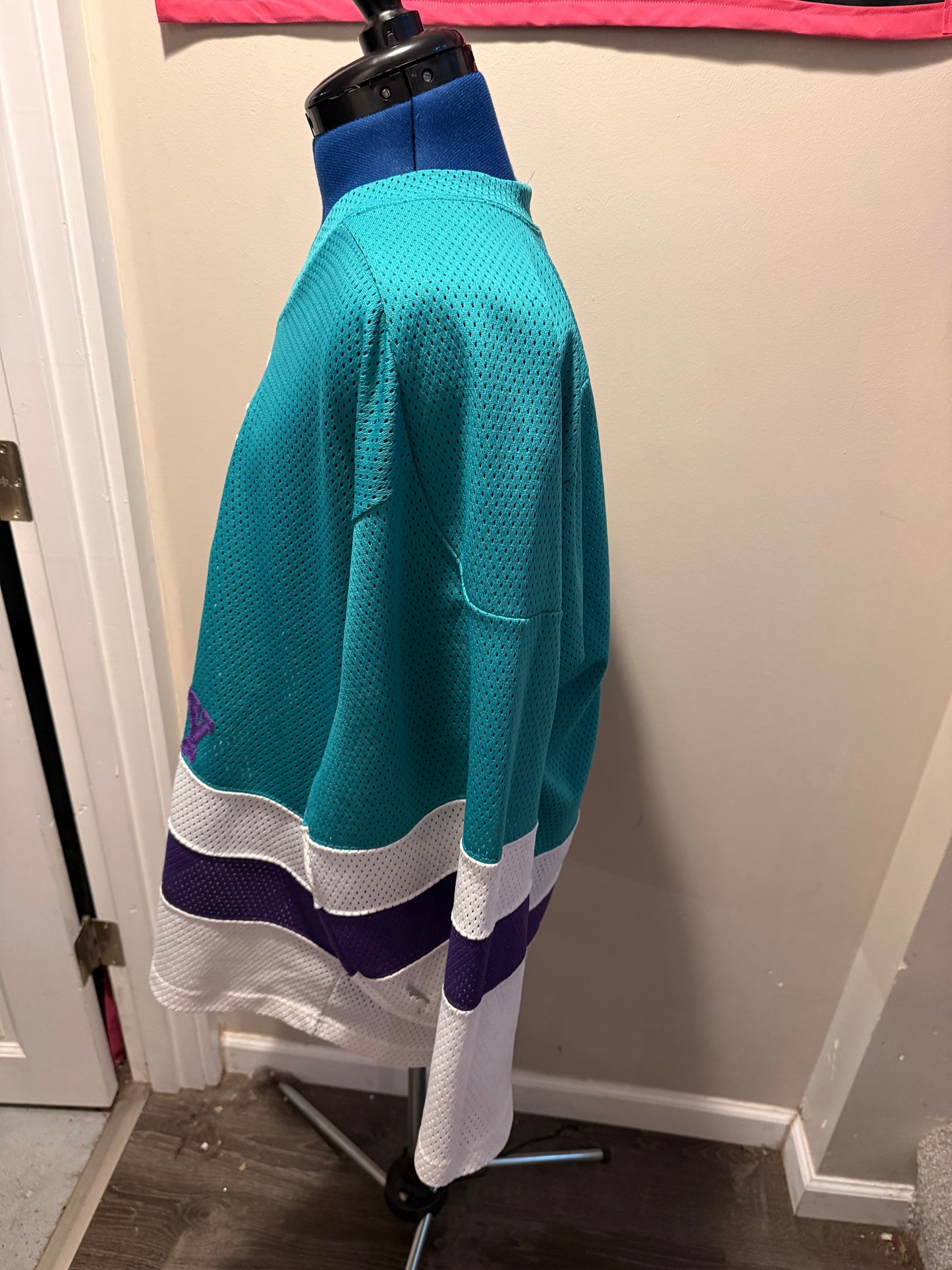 Gay for the Gay Hockey Show Vintage Purple, Teal, White Hockey Jersey