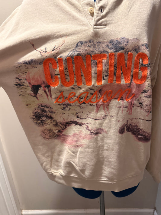 Cunting Season Deer Graphic Sweatshirt