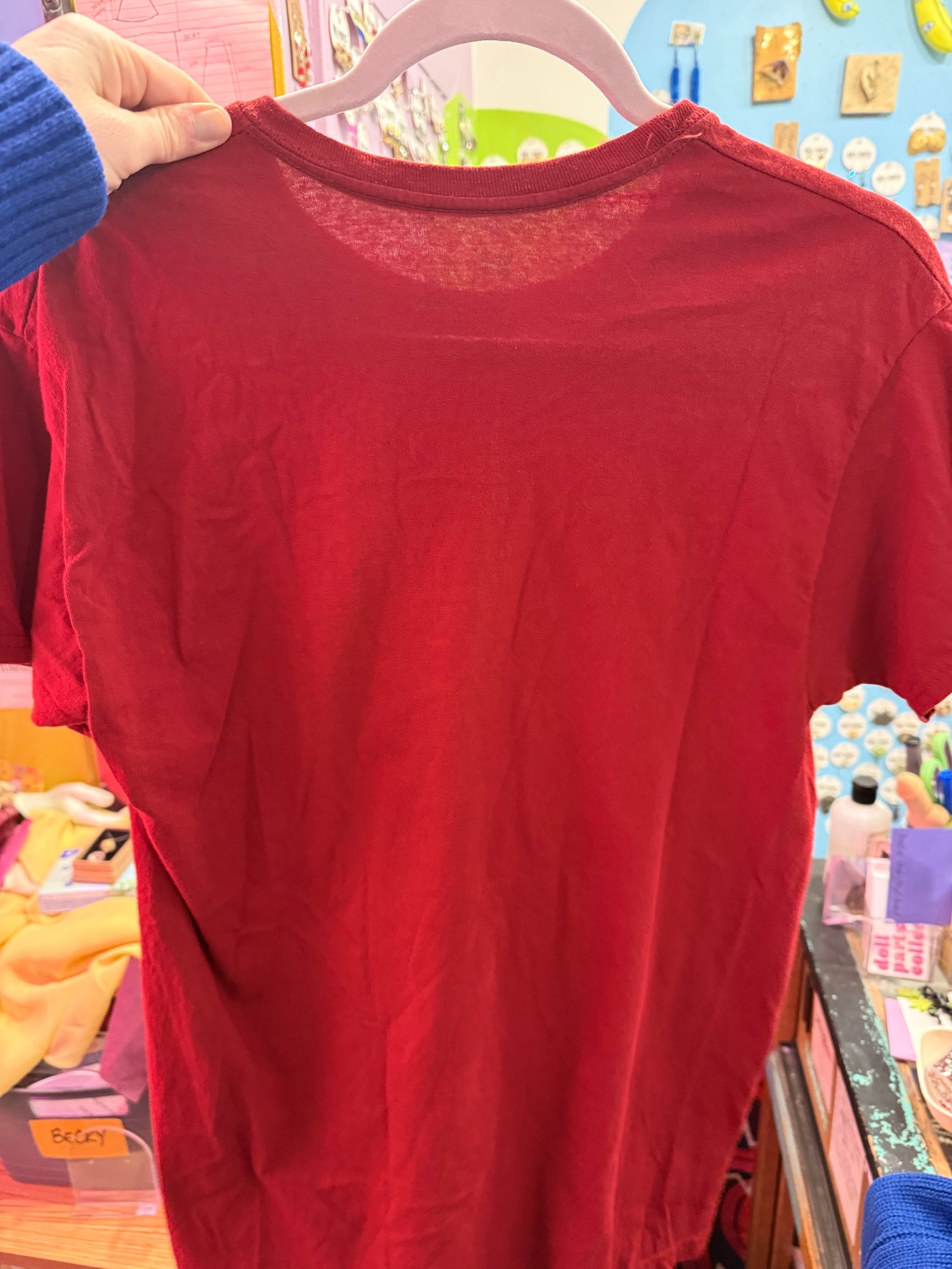 Red + Gold Rainier Beer R Pocket Tee