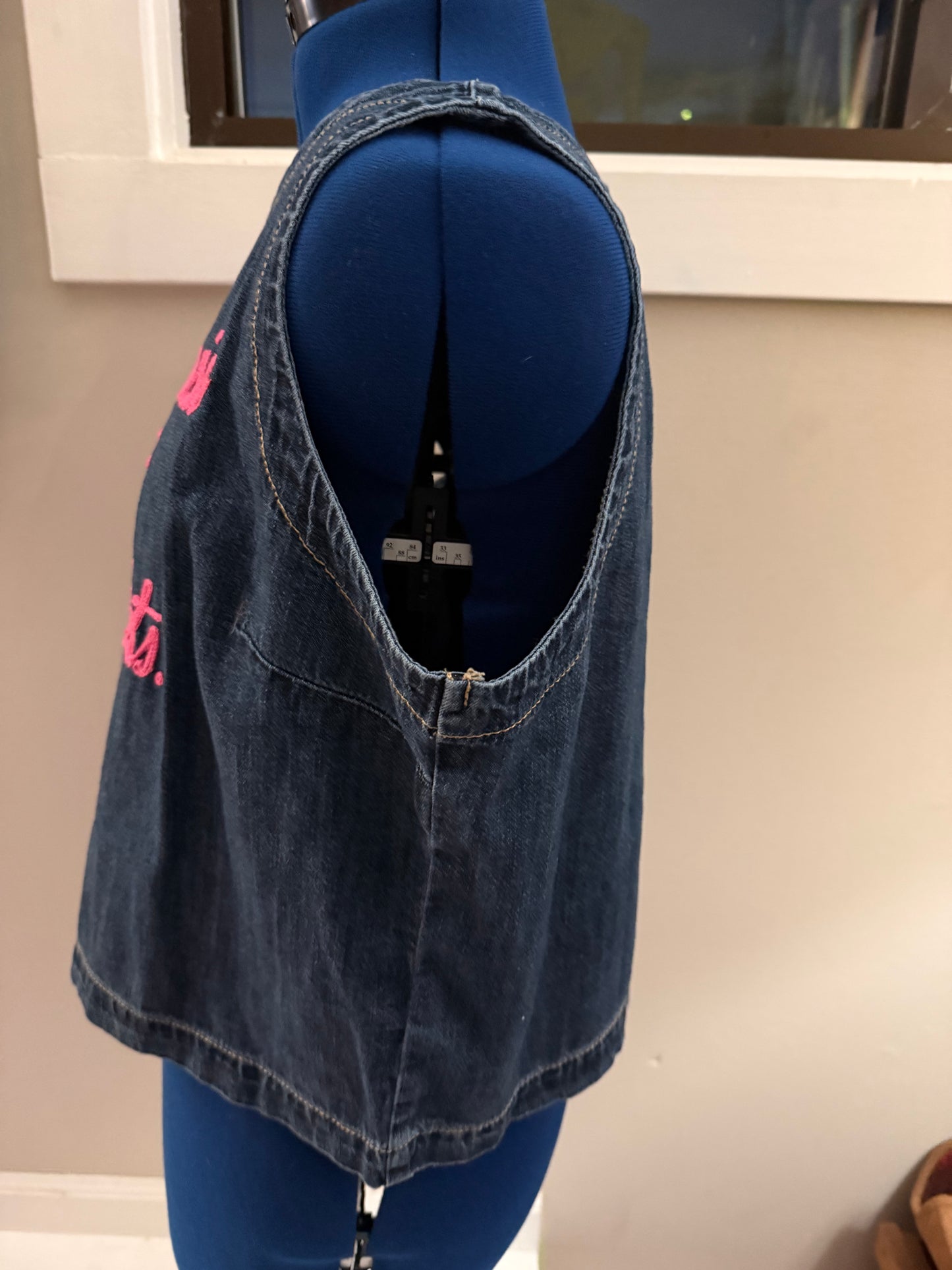 No Country Music Without Black Artists Sleeveless Denim Crop Top