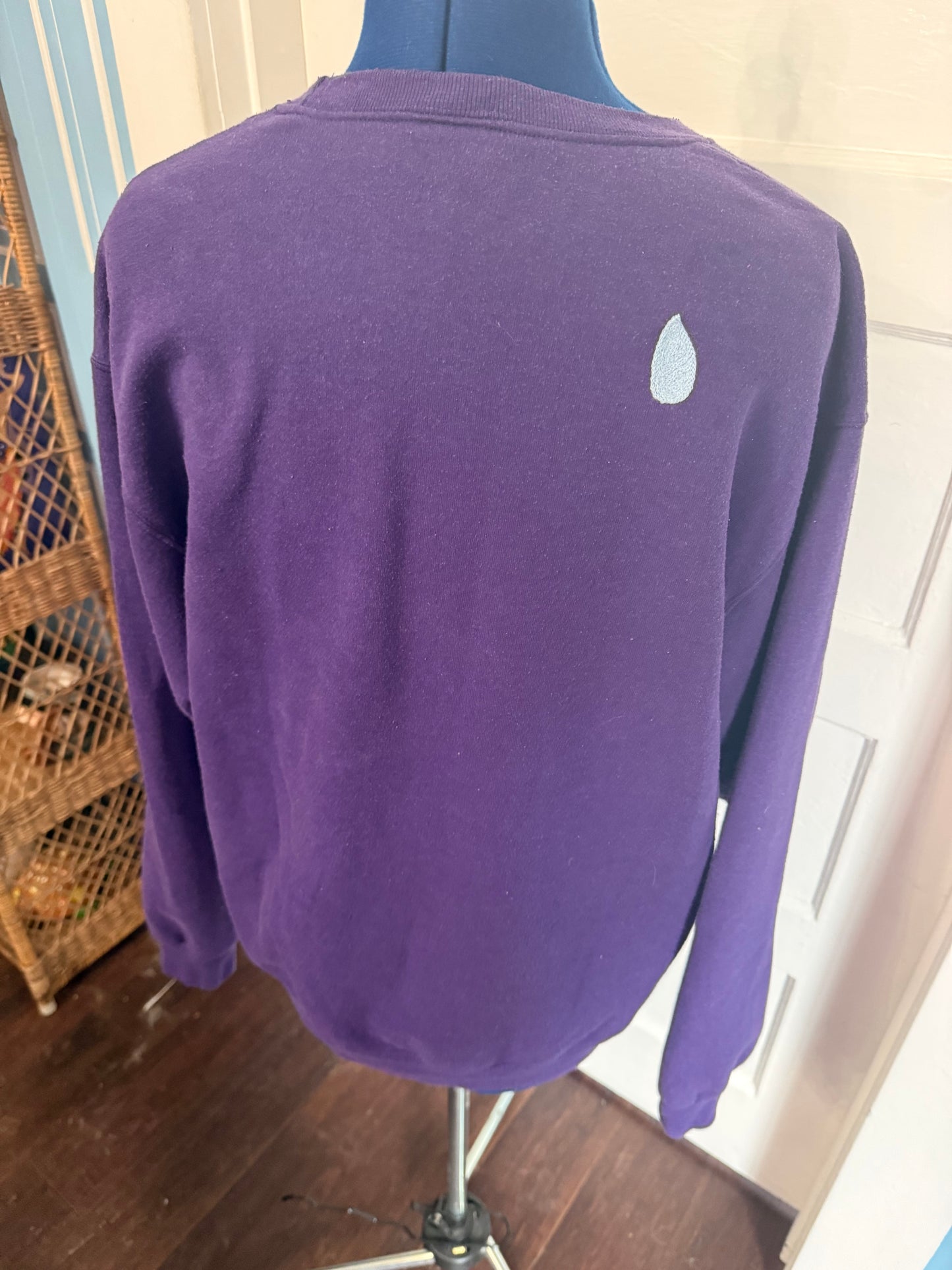 It's Just, I Don't Know...Drizzling Vintage Washington Purple Crewneck