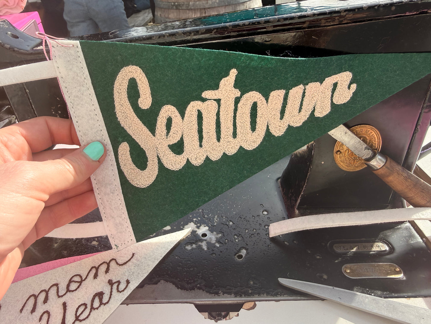 Chainstitched Felt Pennants