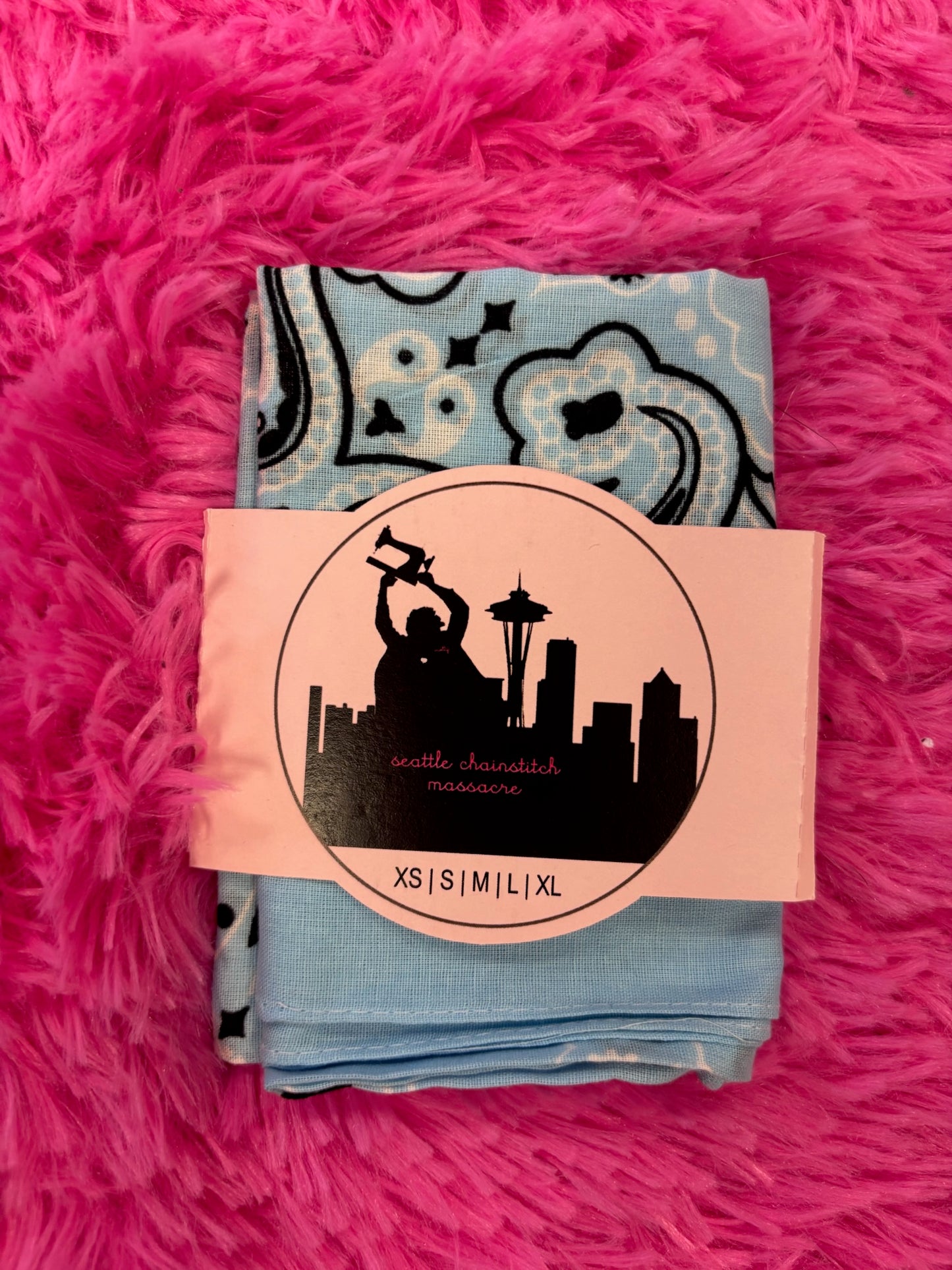 Chainstitched Cotton Paisley Bandana