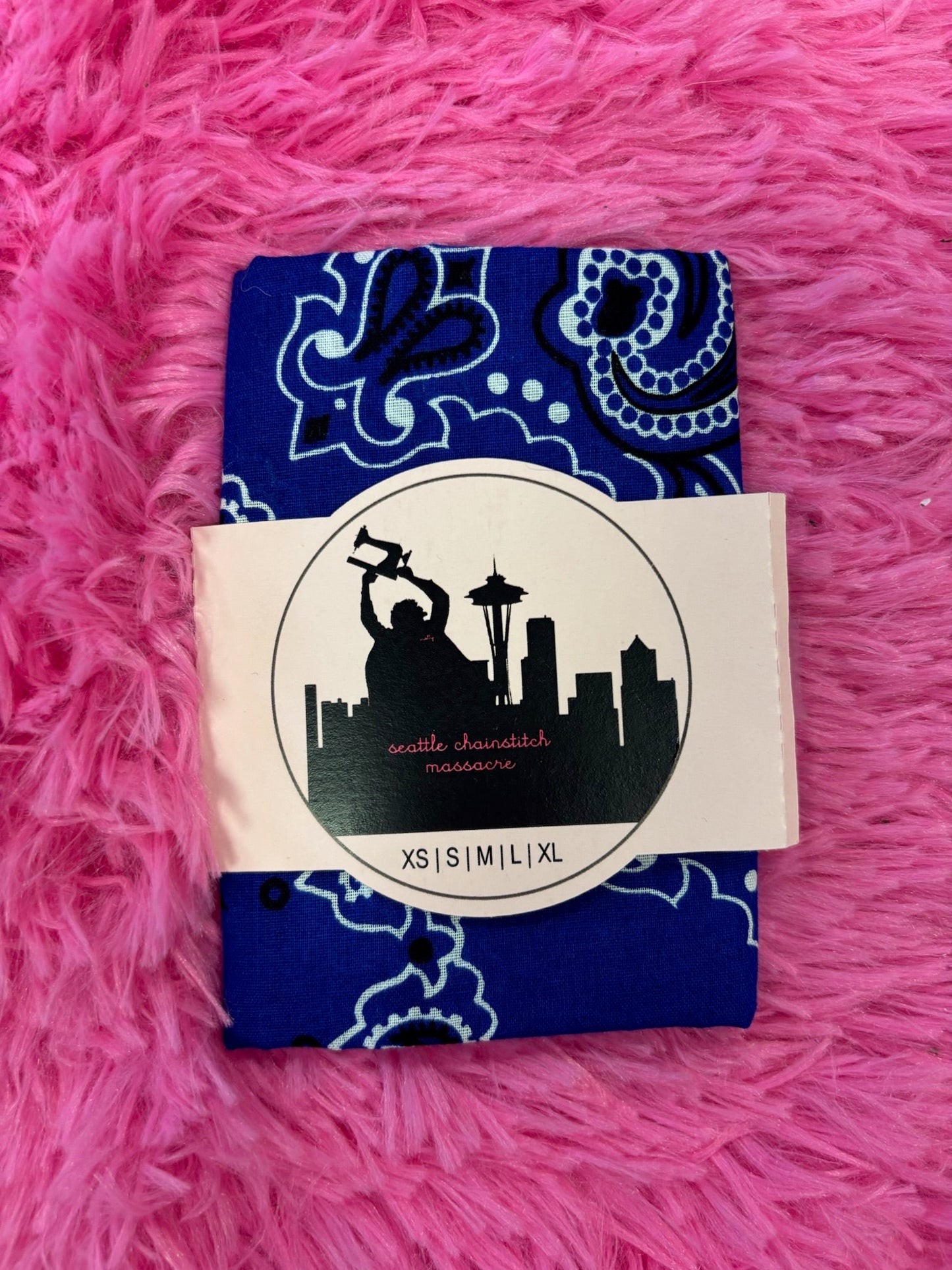Chainstitched Cotton Paisley Bandana