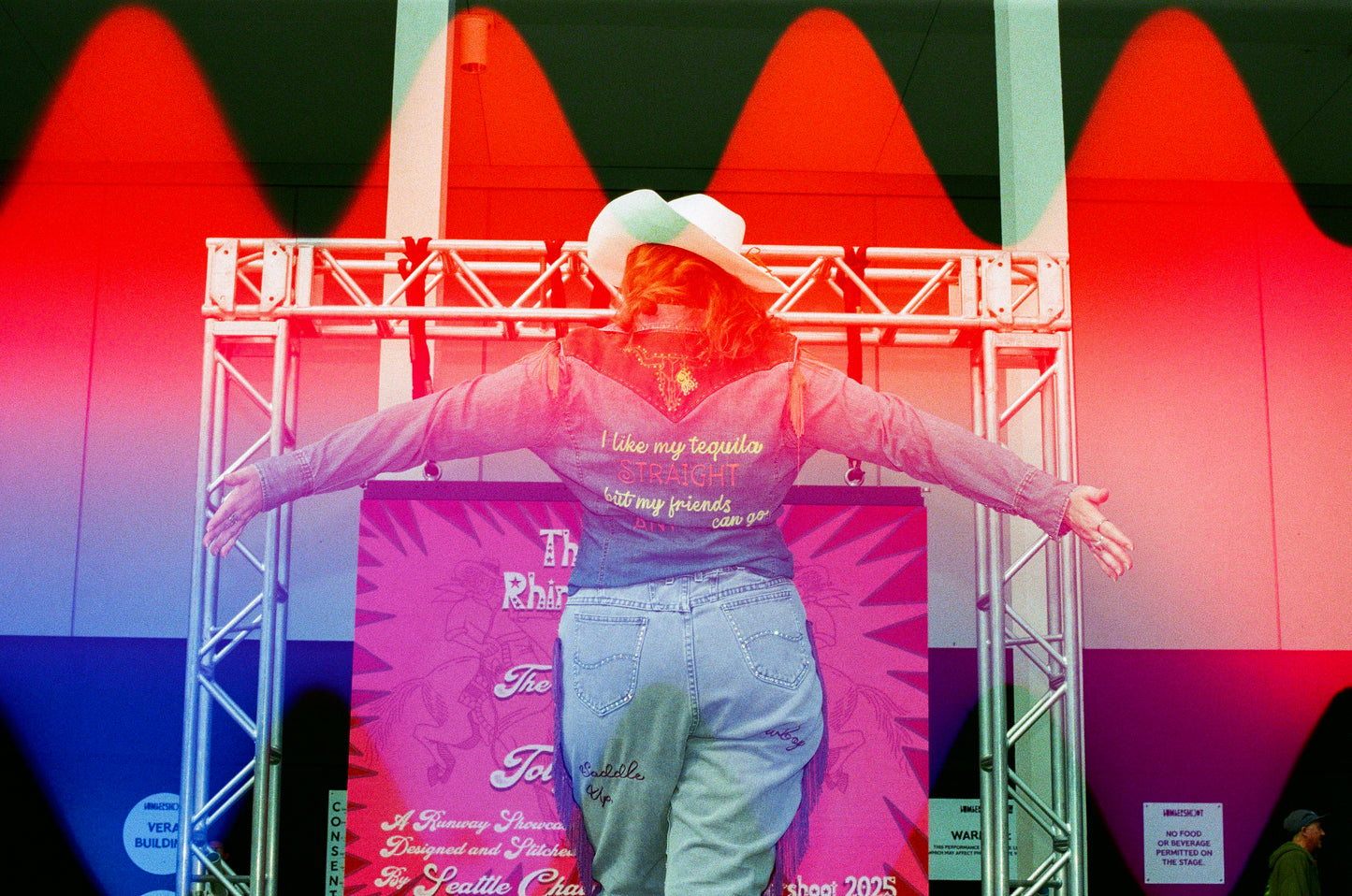 I Love Tequila Vintage Levi's Suede + Denim Pearl Snap Shirt