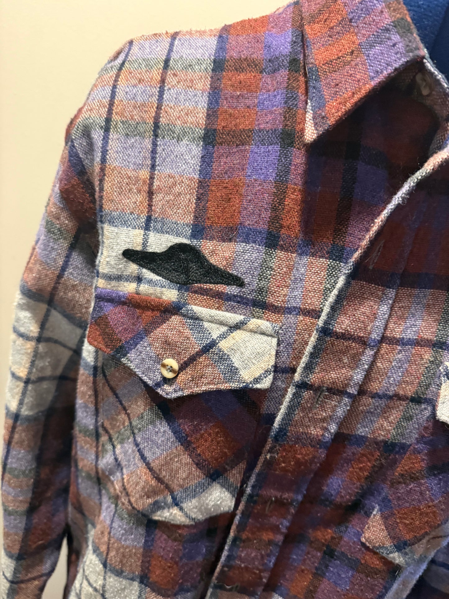 The Truth is Out There VTG Wool Flannel Button-Up Shirt - XL