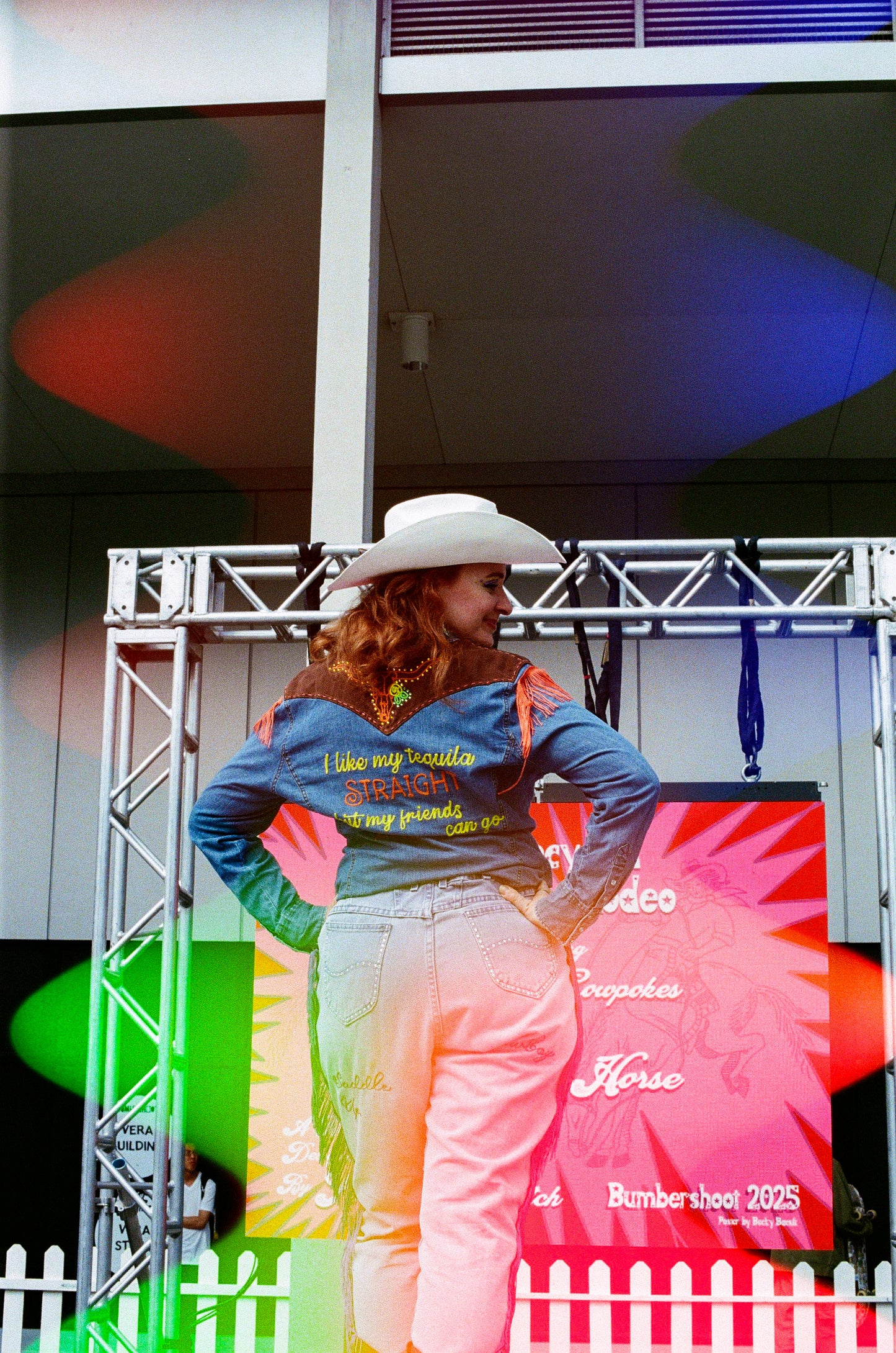 I Love Tequila Vintage Levi's Suede + Denim Pearl Snap Shirt