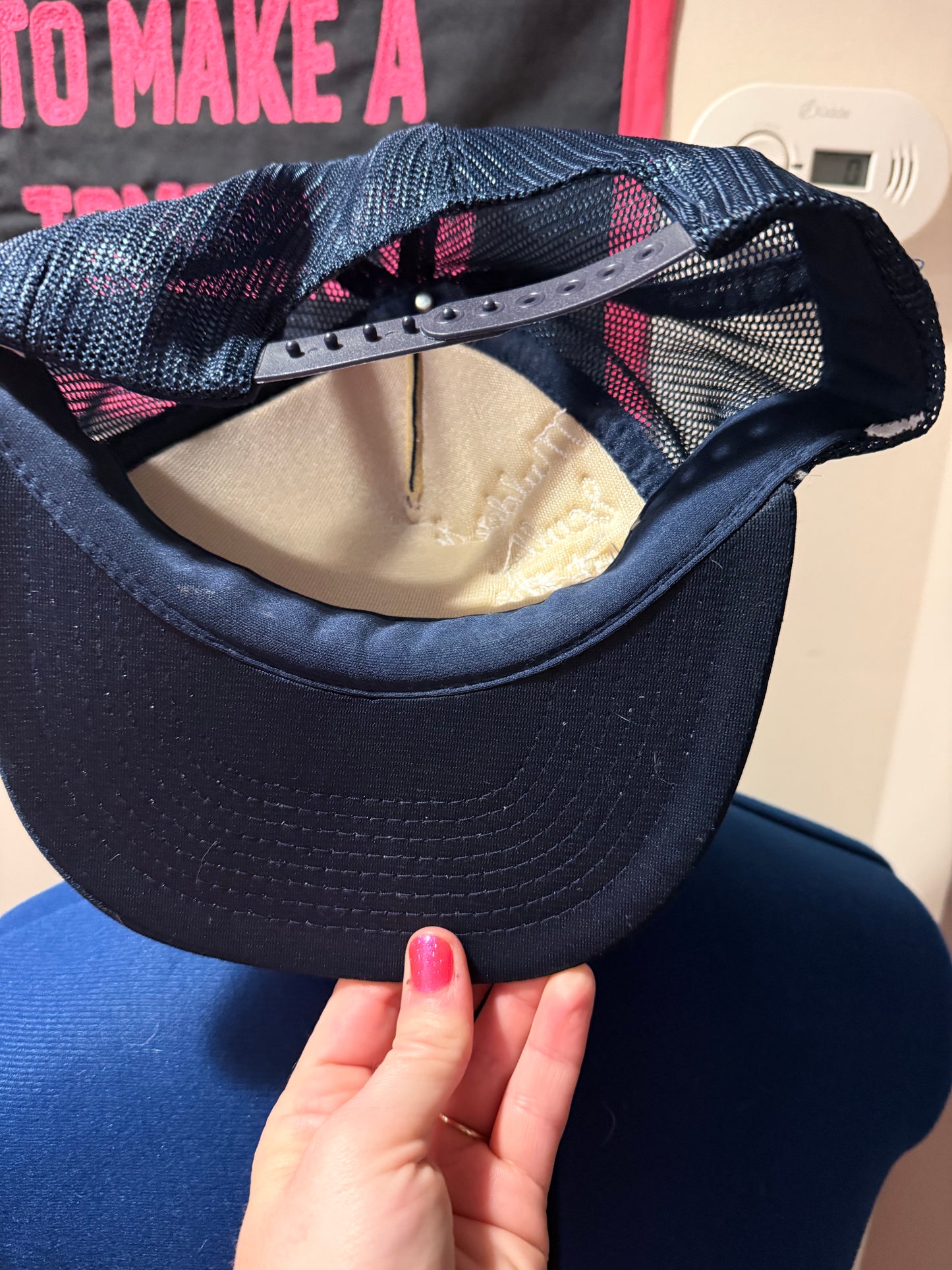 Put the Bi in FBI Vintage Blue Foam Trucker Hat