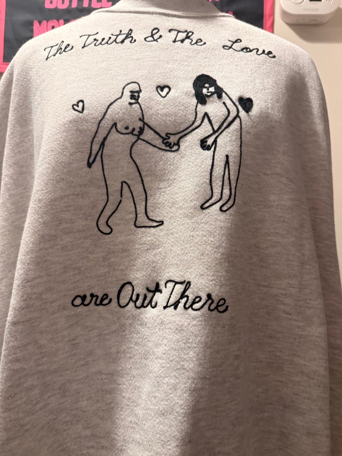 The Truth and the Love Jersey Devil VTG Gray Crewneck Sweatshirt - 4X