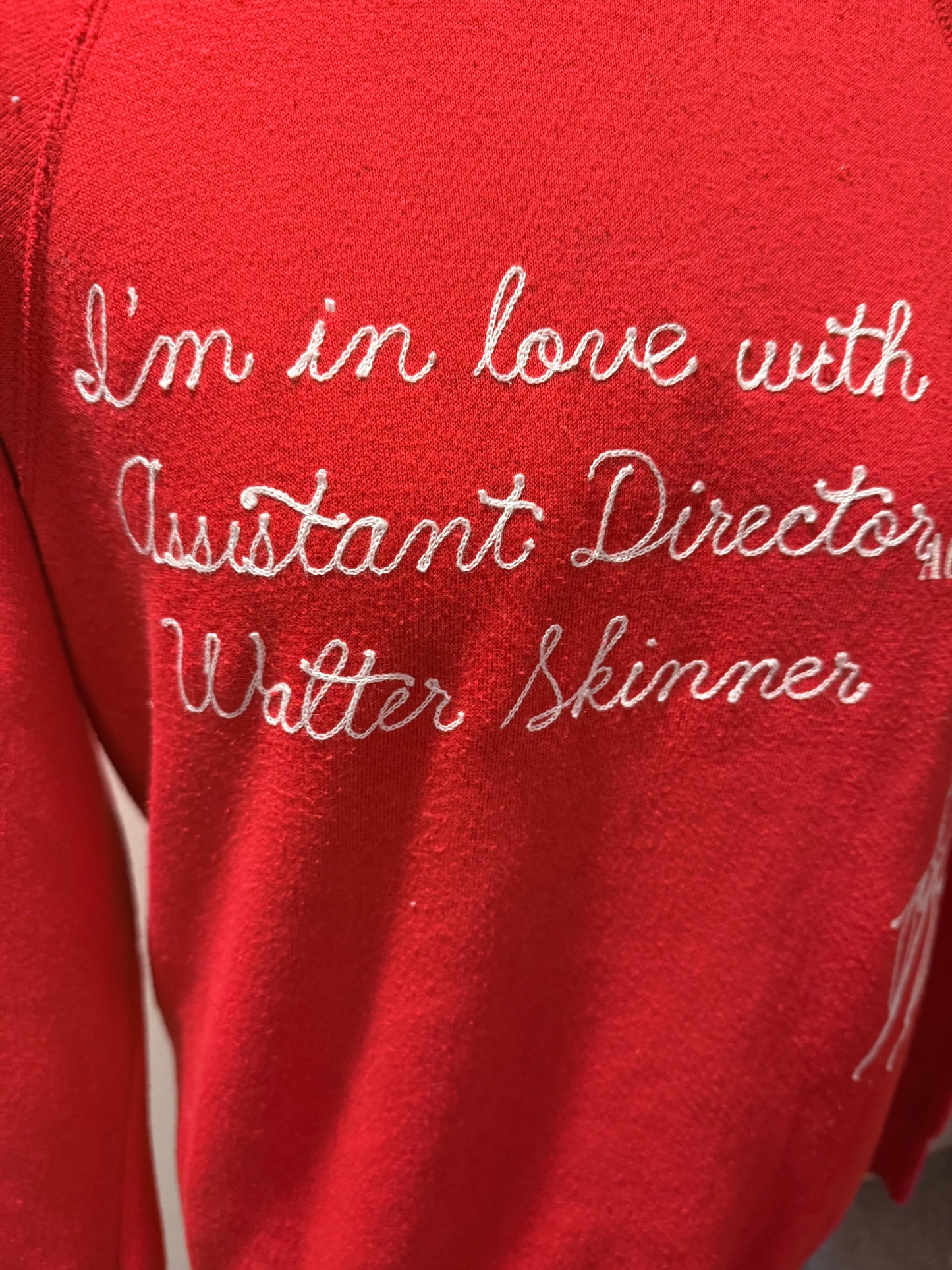 I'm in love with Asst Dir Skinner Red L/S Crewneck Sweatshirt - LG