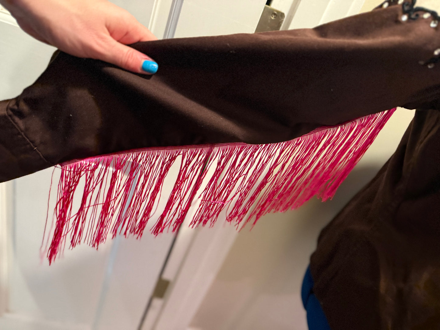 Queer of the Rodeo Vintage Brown + Cream Vintage Diamond Pearl Snap Shirt