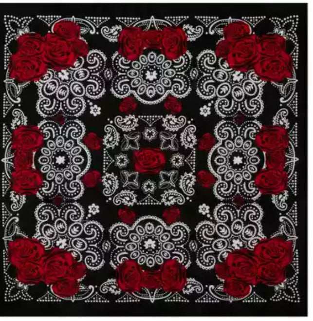 Chainstitched Printed Bandana