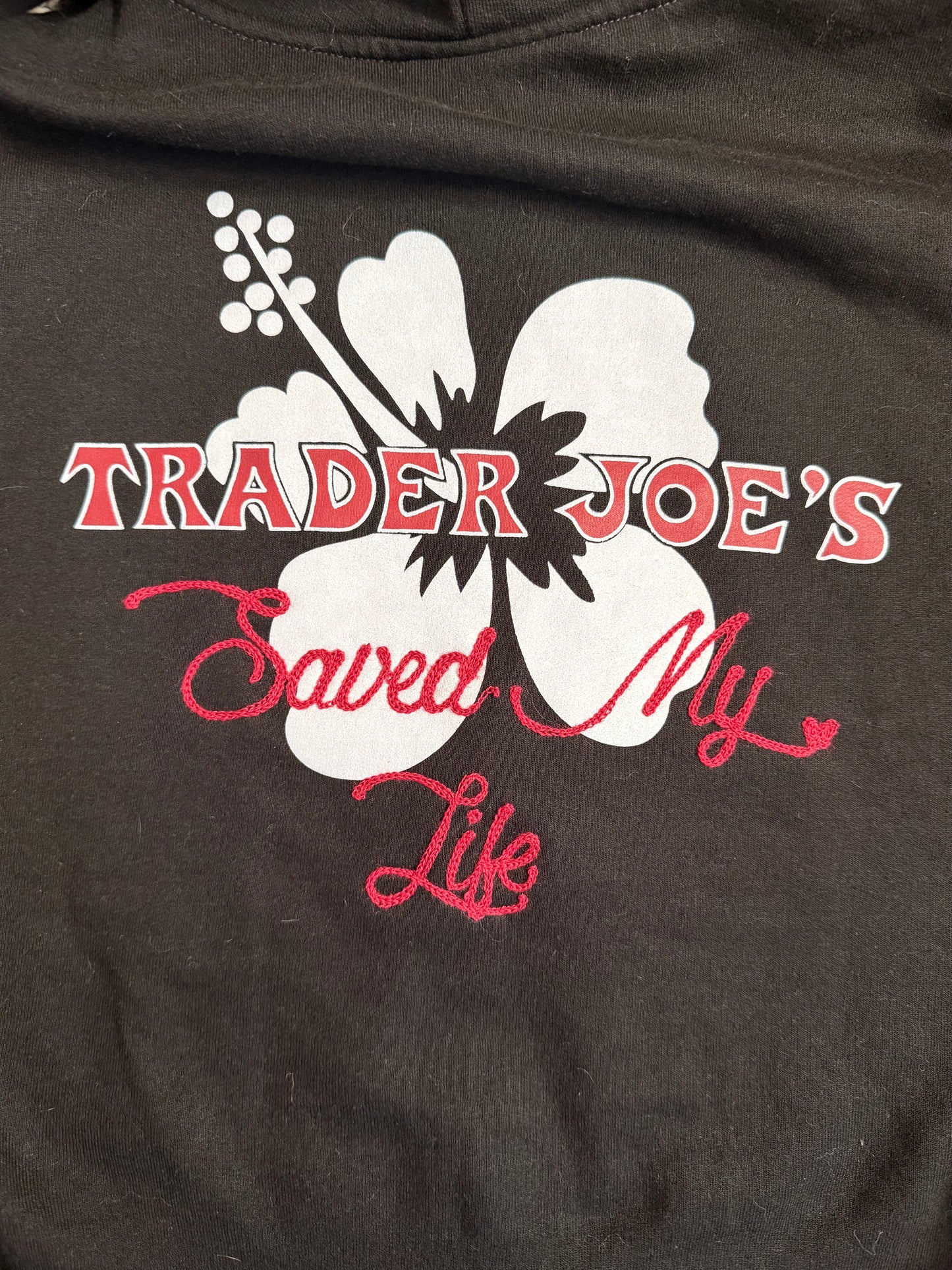 TJ's Saved My Life Black Zip Hoodie - XS