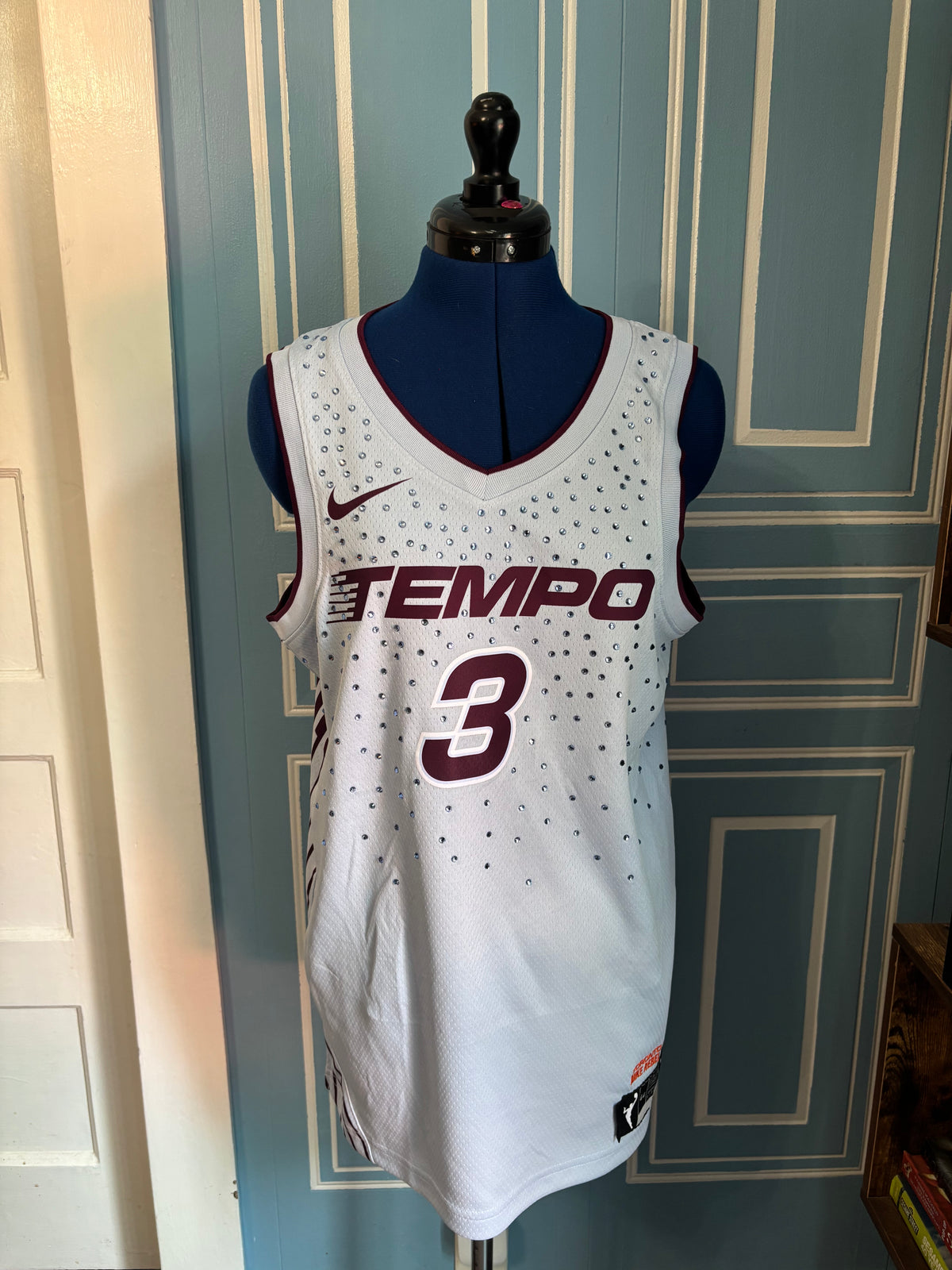 2026 WNBA Rebel Edition Toronto Tempo #3 Mabrey Custom Rhinestone Jersey With Defects