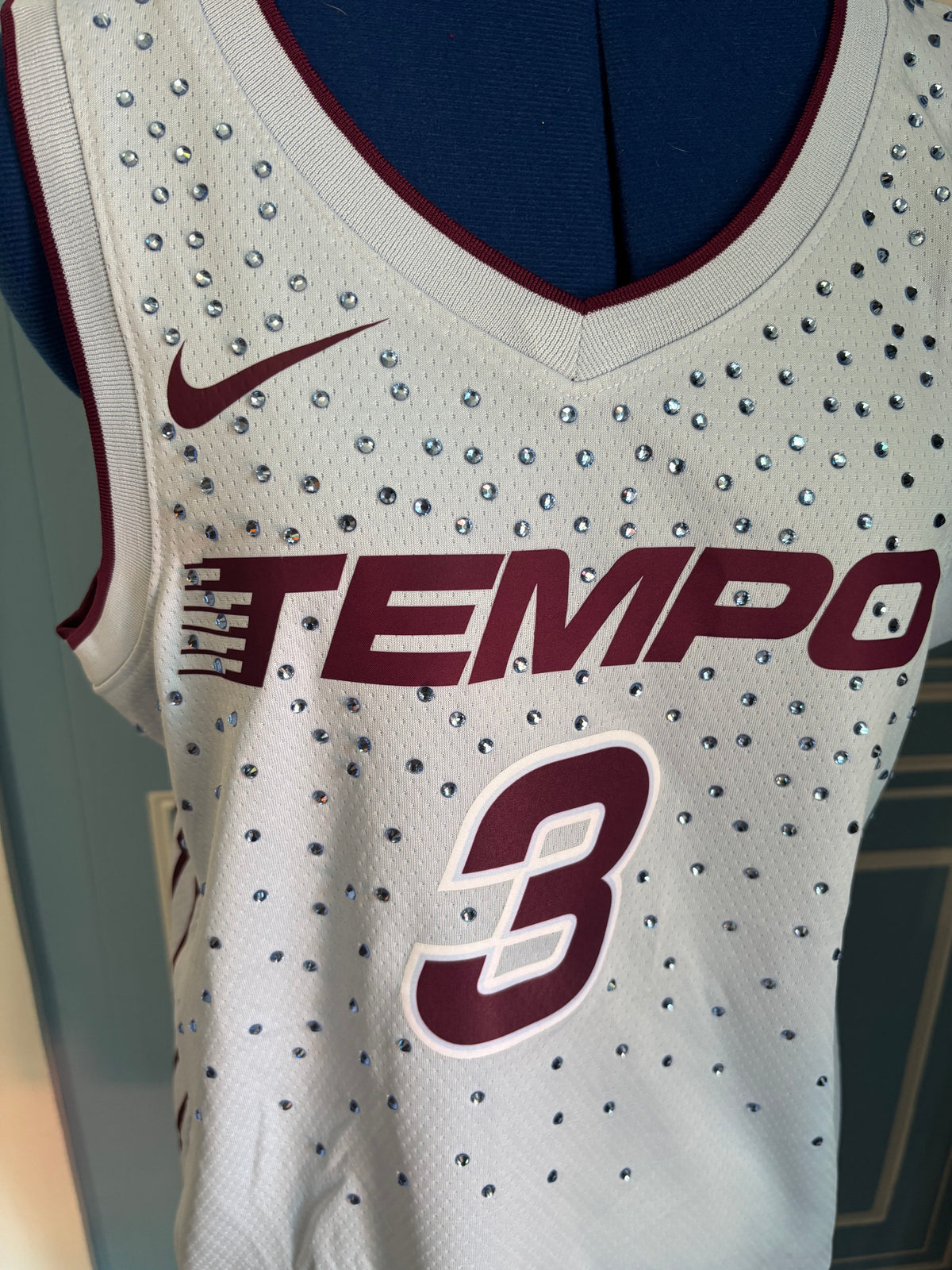 2026 WNBA Rebel Edition Toronto Tempo #3 Mabrey Custom Rhinestone Jersey With Defects
