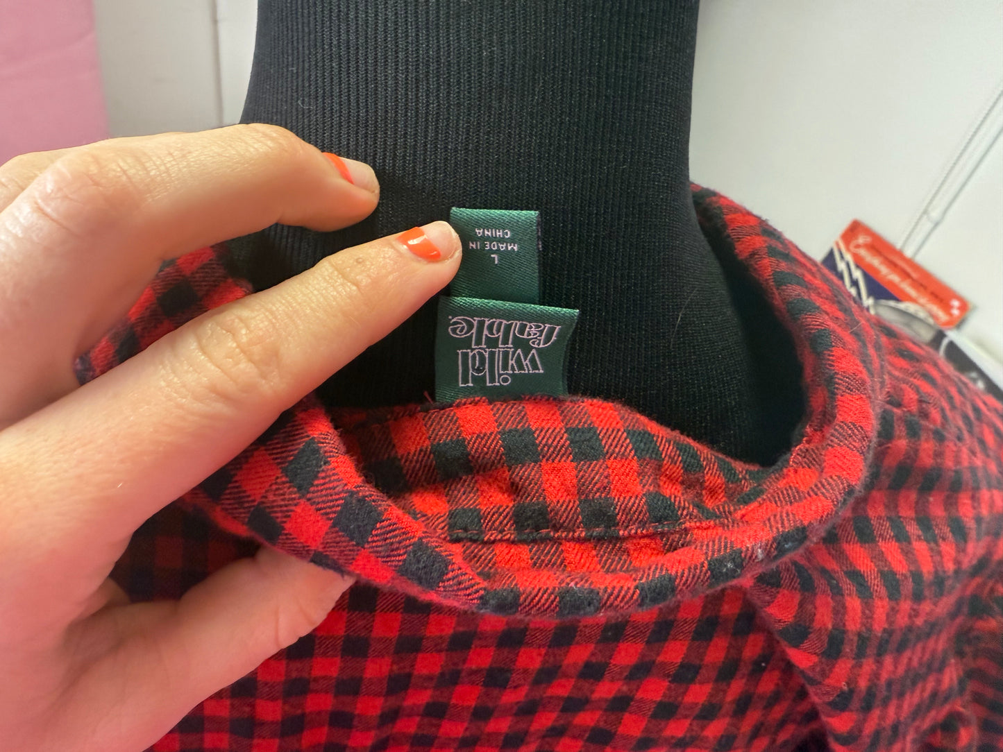 The Mountains Are Out Buffalo Plaid Long Sleeve Pearl Snap Crop