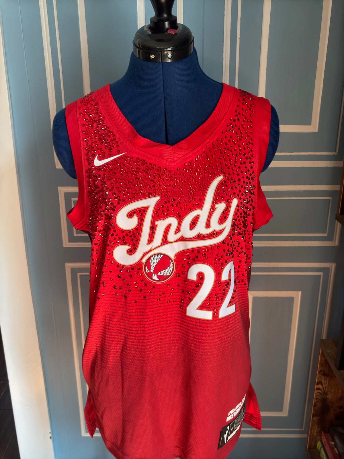2026 WNBA Rebel Edition Indiana Fever Caitlin Clark #22 Custom Rhinestone Jersey