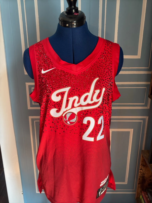 2026 WNBA Rebel Edition Indiana Fever Caitlin Clark #22 Custom Rhinestone Jersey