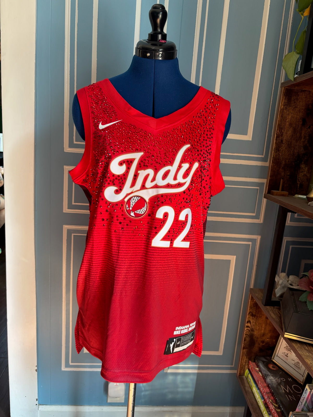 2026 WNBA Rebel Edition Indiana Fever Caitlin Clark #22 Custom Rhinestone Jersey
