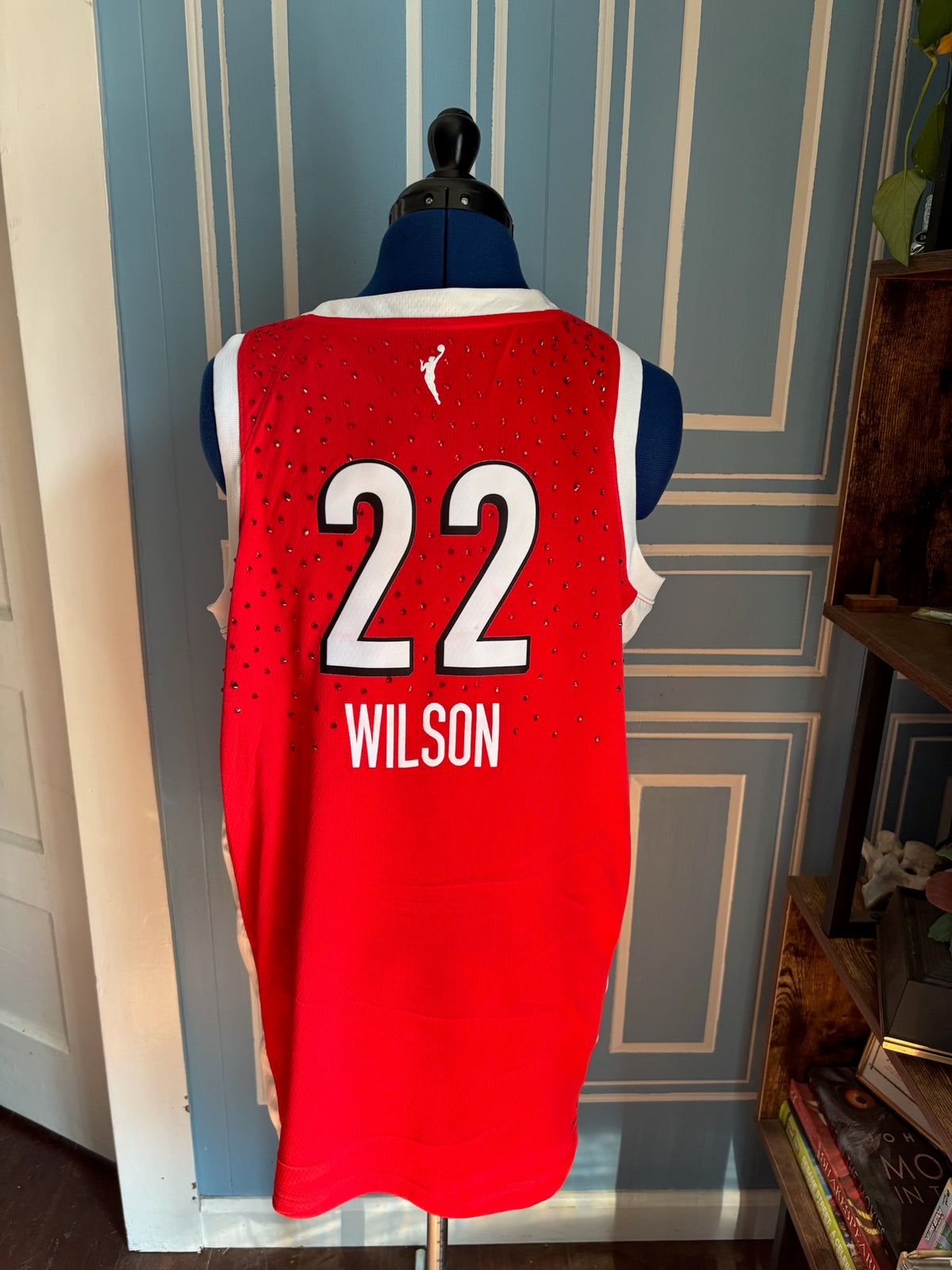 2026 WNBA Rebel Edition Las Vegas Aces Wilson #22 Custom Rhinestone Jersey