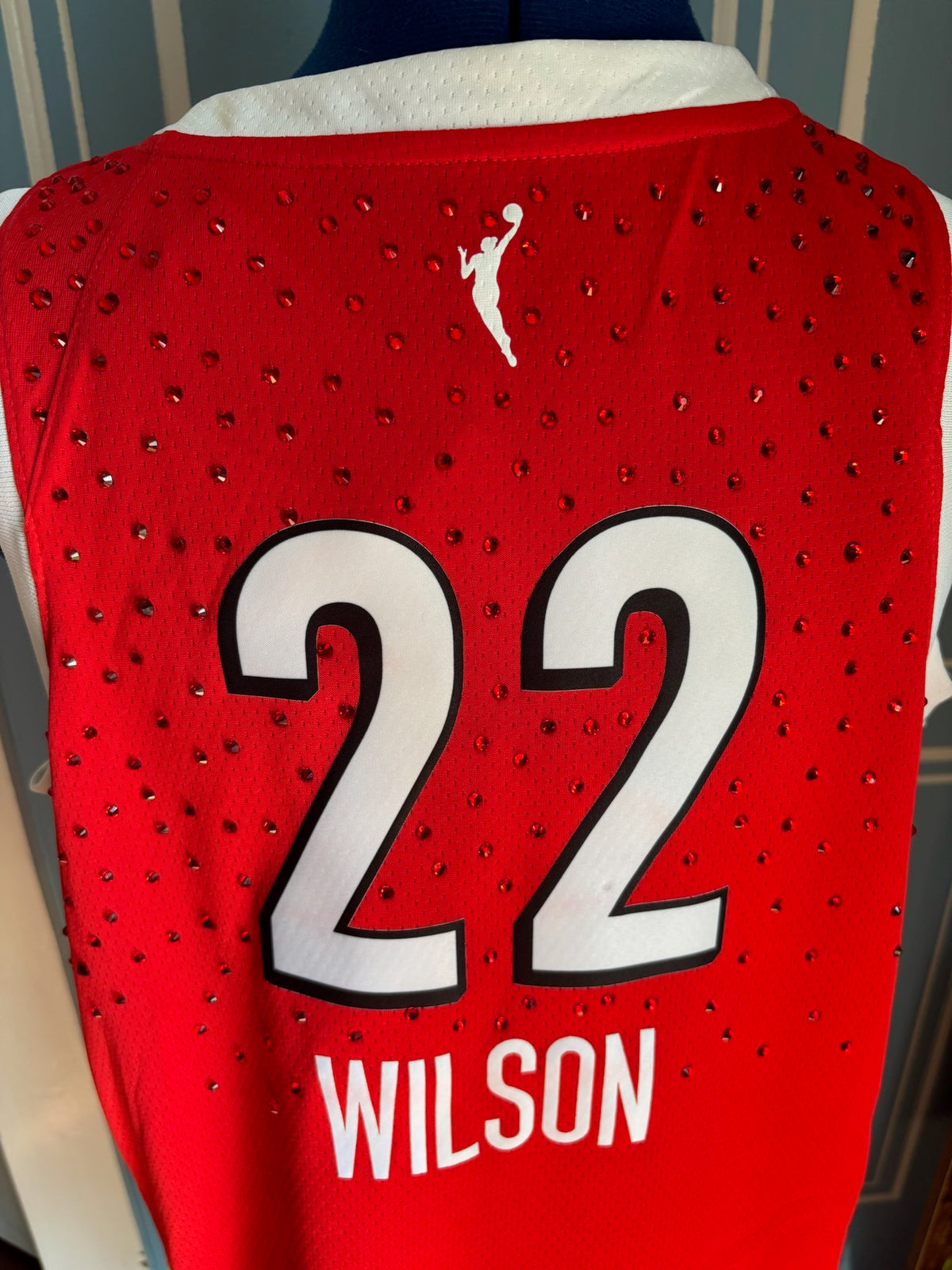2026 WNBA Rebel Edition Las Vegas Aces Wilson #22 Custom Rhinestone Jersey