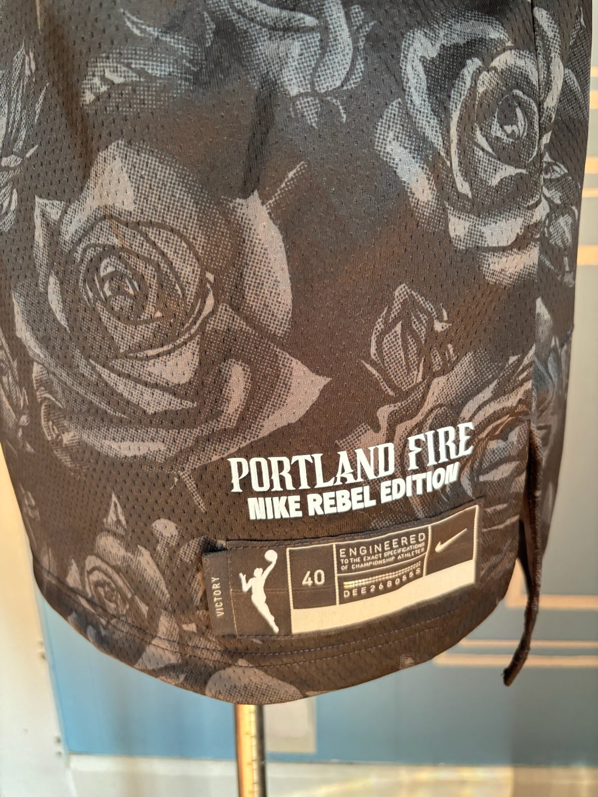 2026 WNBA Rebel Edition Portland Fire Rose City #30 Jones Custom Rhinestone Jersey