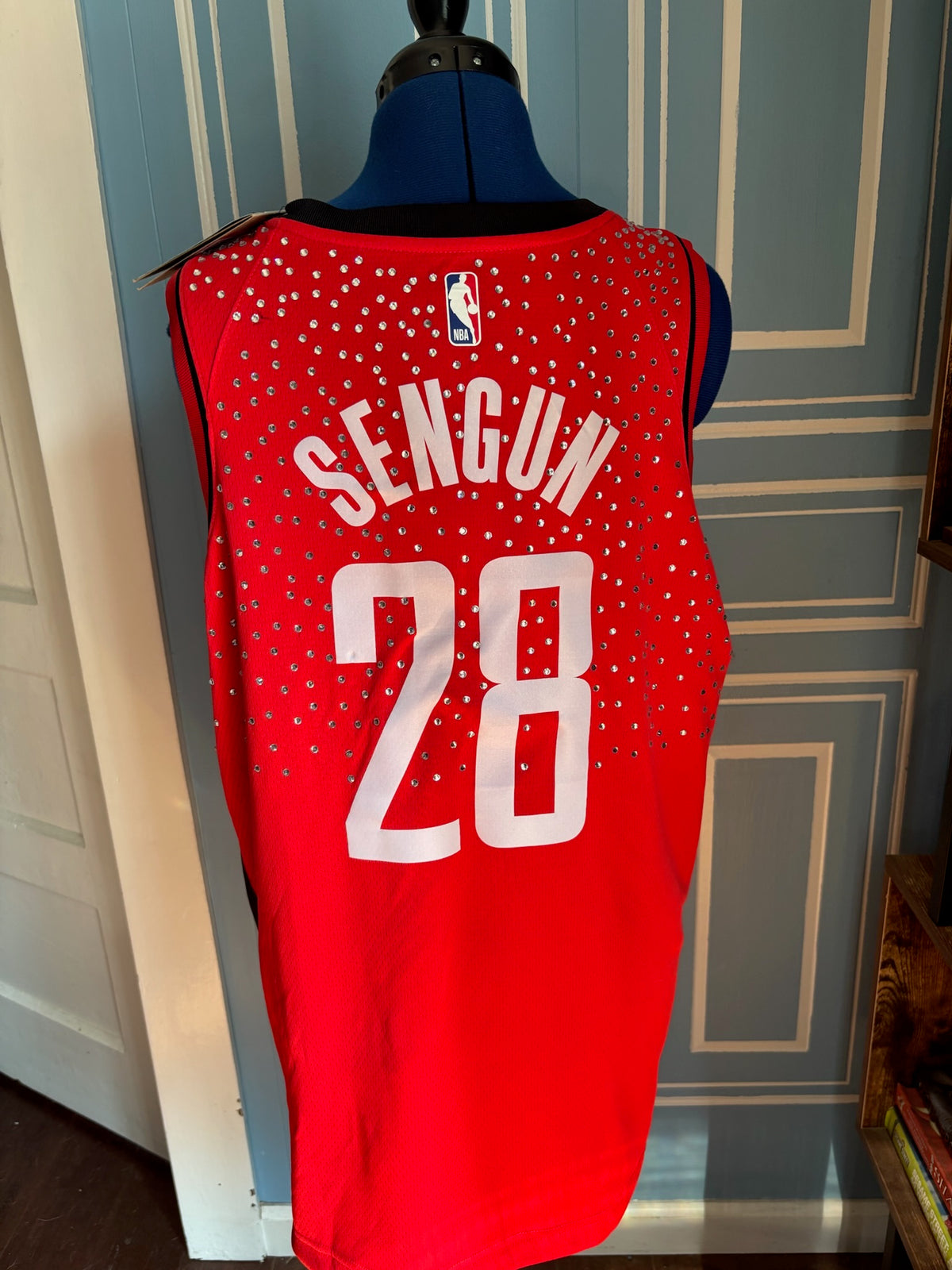 2026 NBA Houston Rockets Custom Rhinestone Jersey