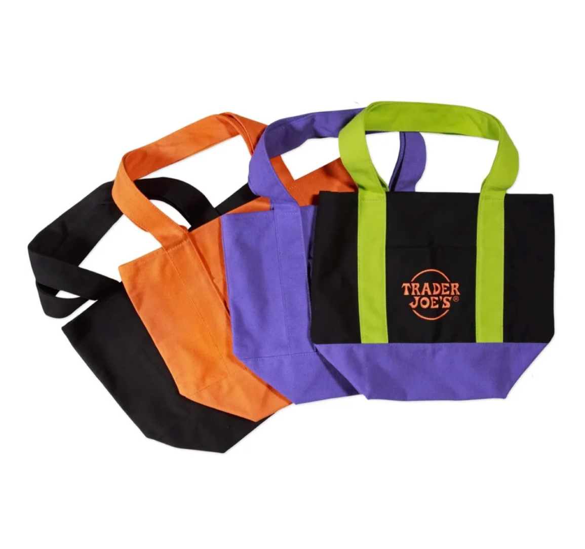 Chainstitched Trader Joe's Mini Tote