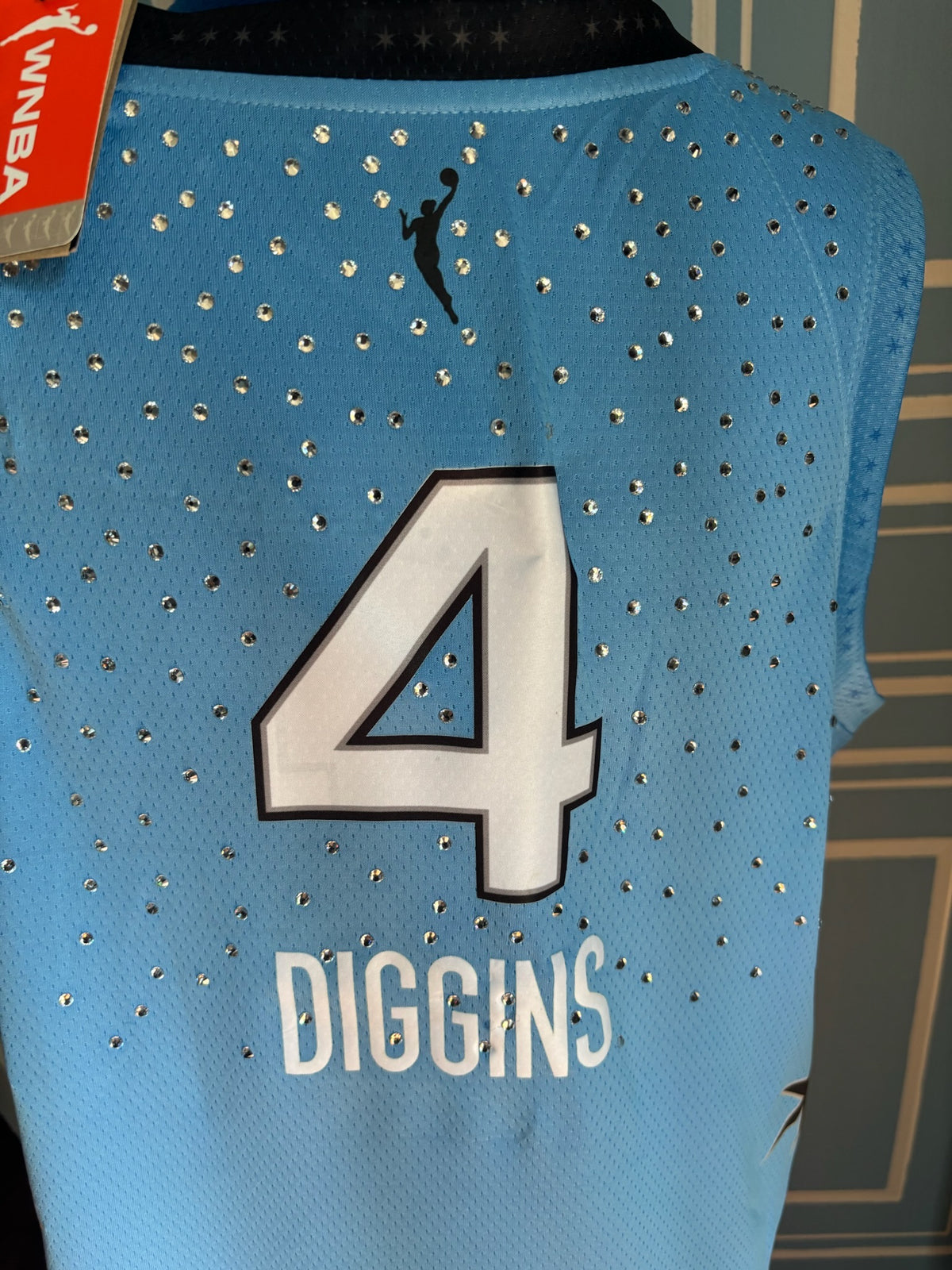 2026 WNBA Women’s Basketball Rebel Edition Chicago Sky “Skytown” Diggins #4 Custom Rhinestone Jersey